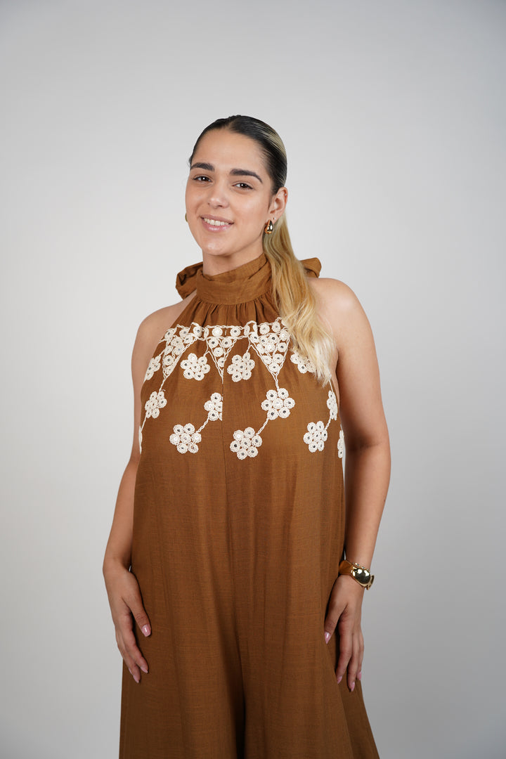 Claudia Linen Jumpsuit - Carema Boutique