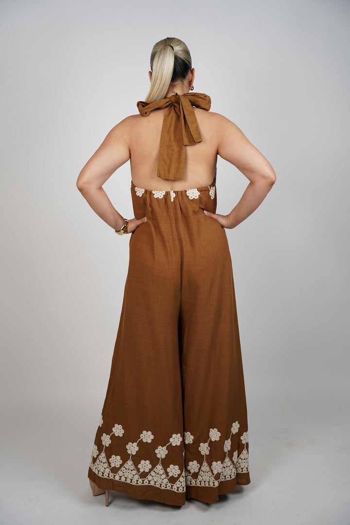 Claudia Linen Jumpsuit - Carema Boutique