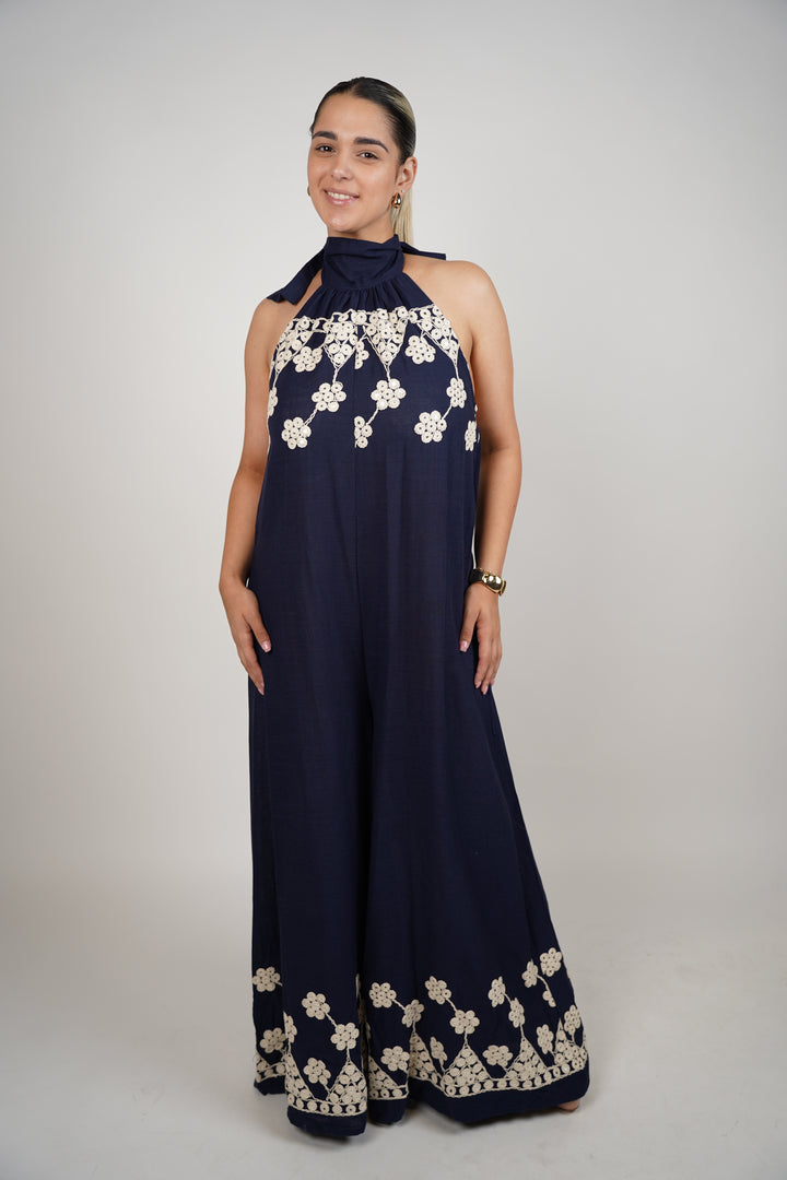 Claudia Linen Jumpsuit - Carema Boutique