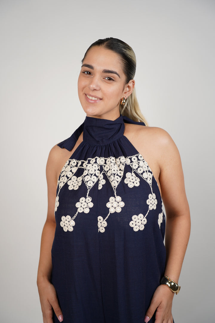 Claudia Linen Jumpsuit - Carema Boutique