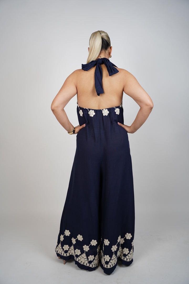 Claudia Linen Jumpsuit - Carema Boutique