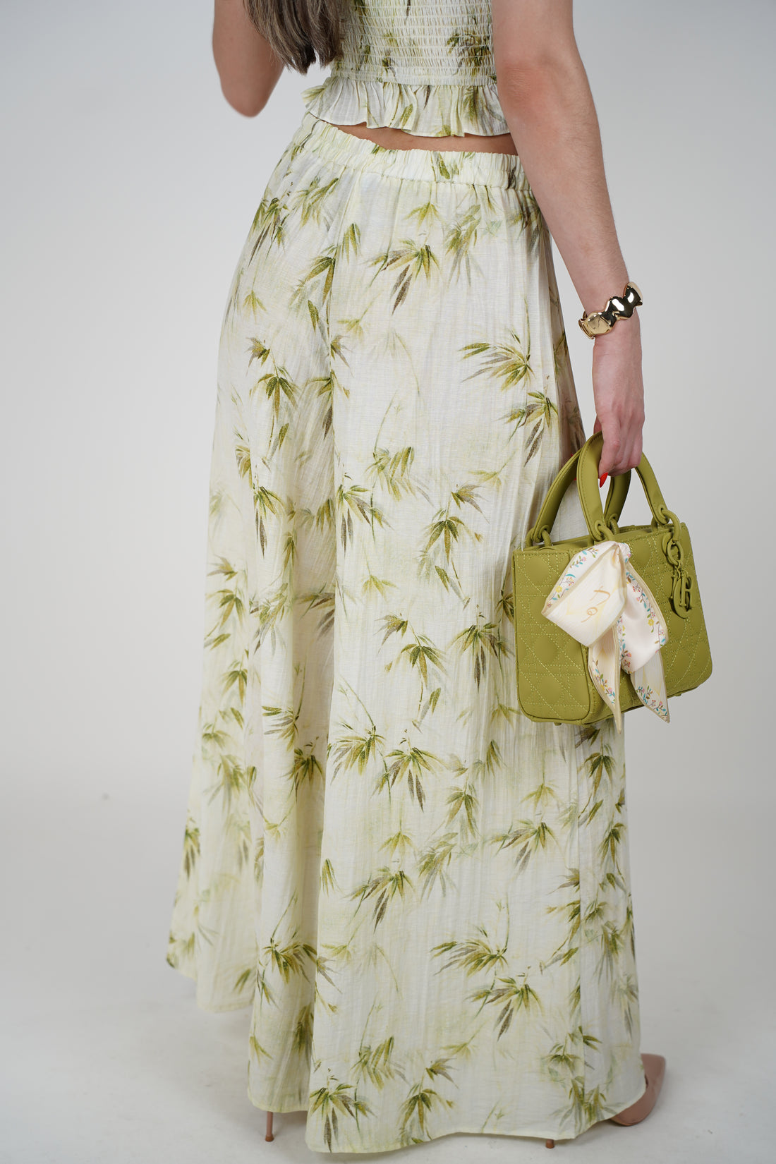Mavi Palm Pants Set – Tropical Ease in Every Step