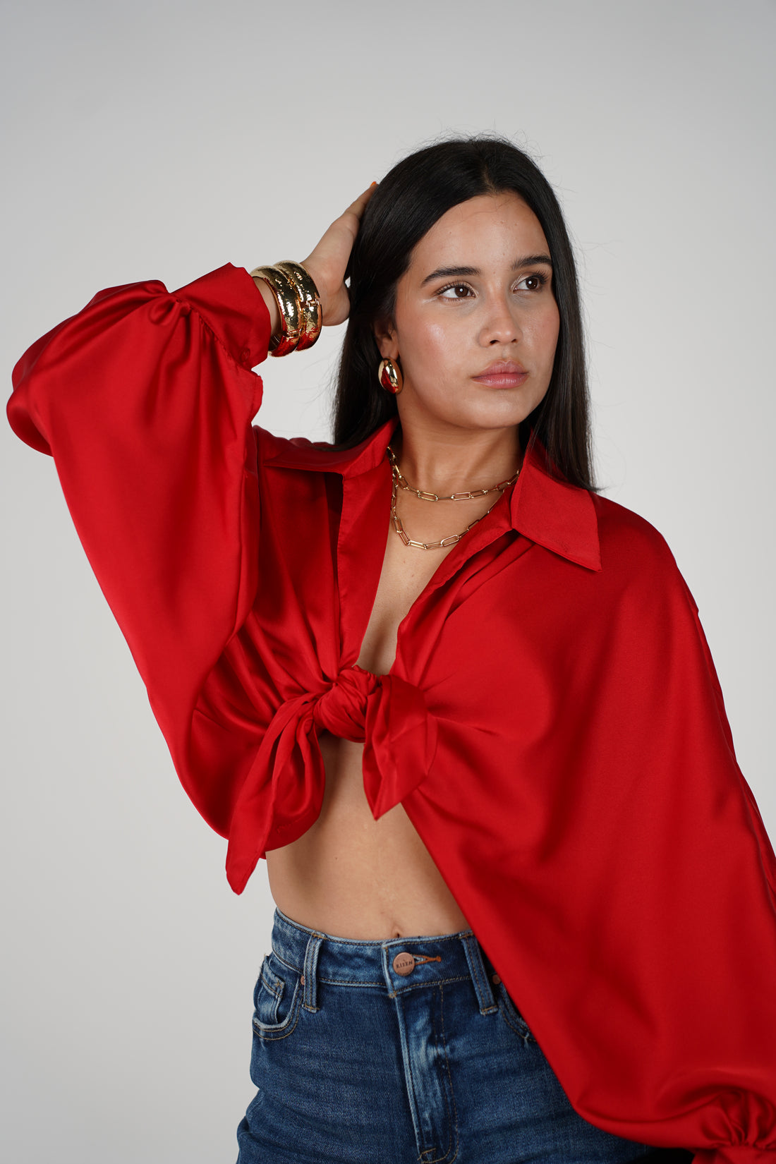 Blusa de seda Agatha