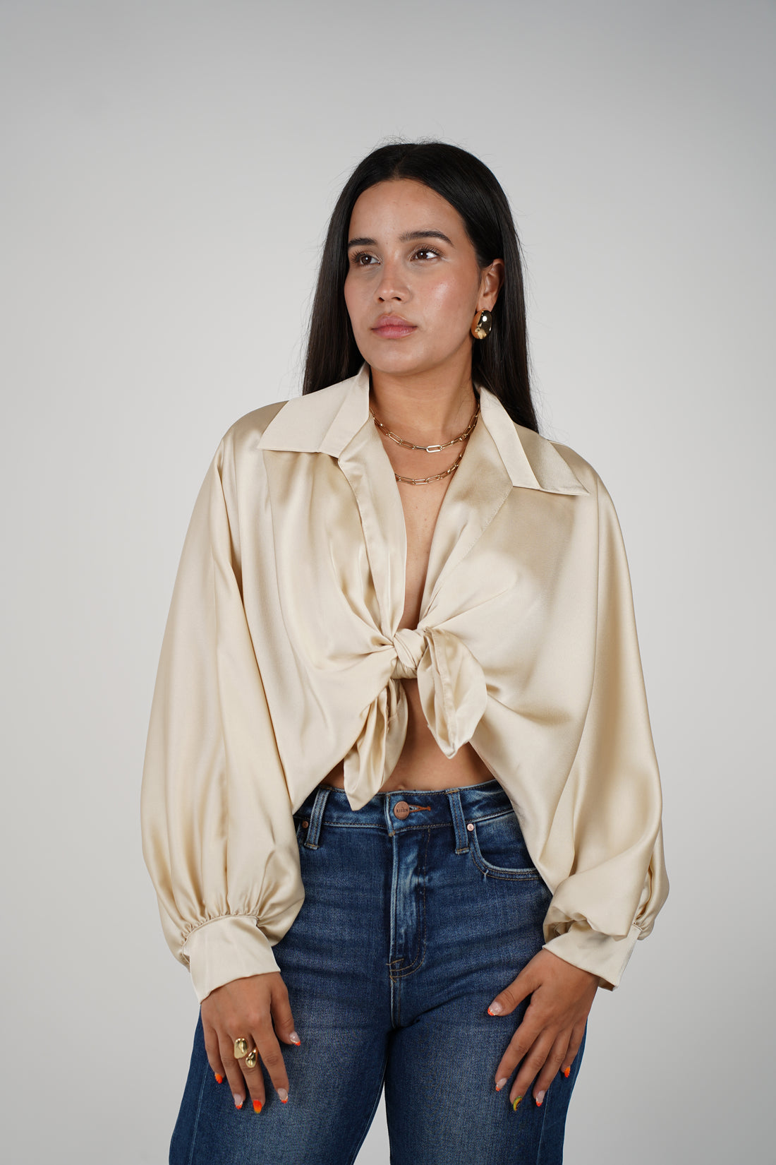 Blusa de seda Agatha