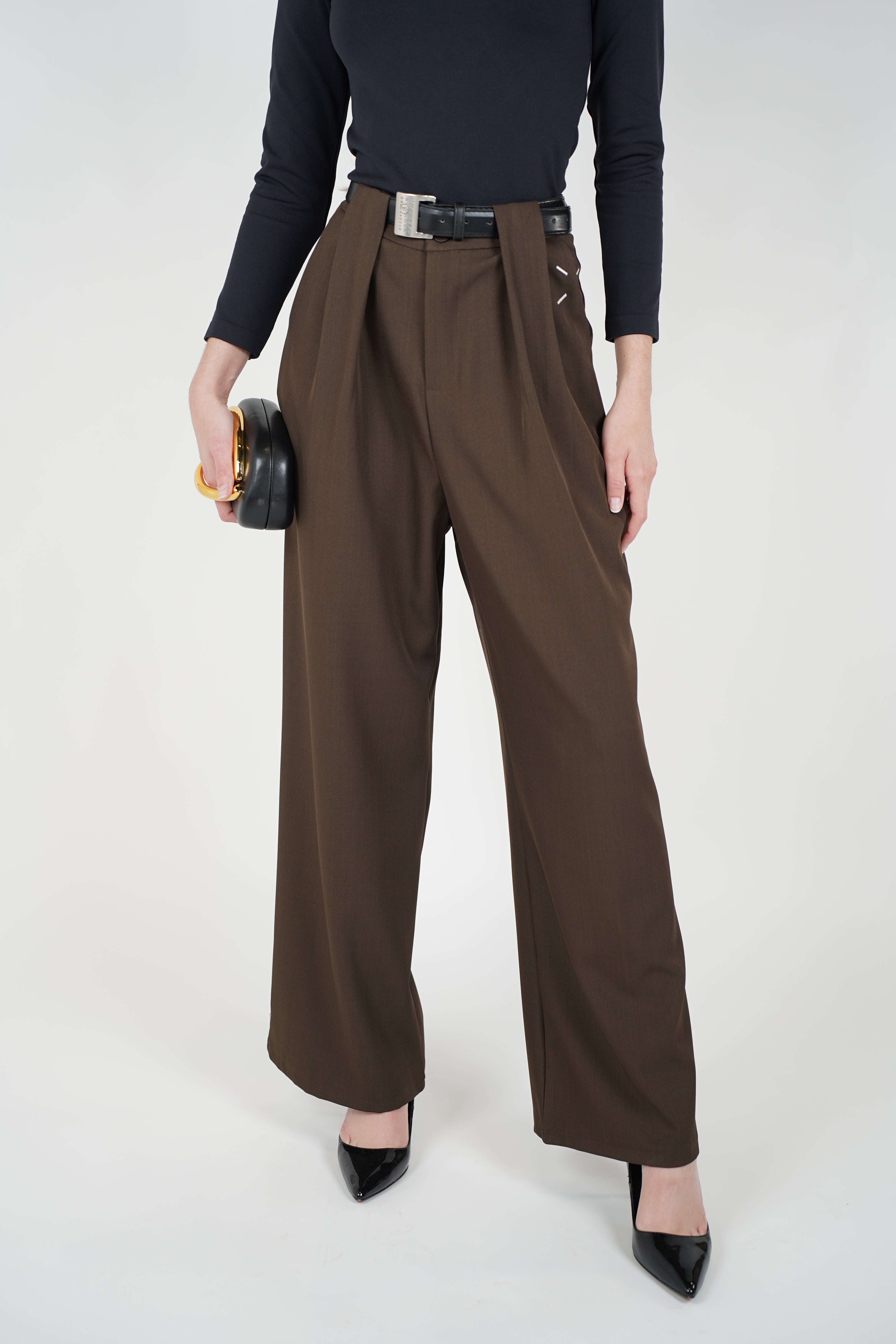Lucere Belted Wideleg Pants