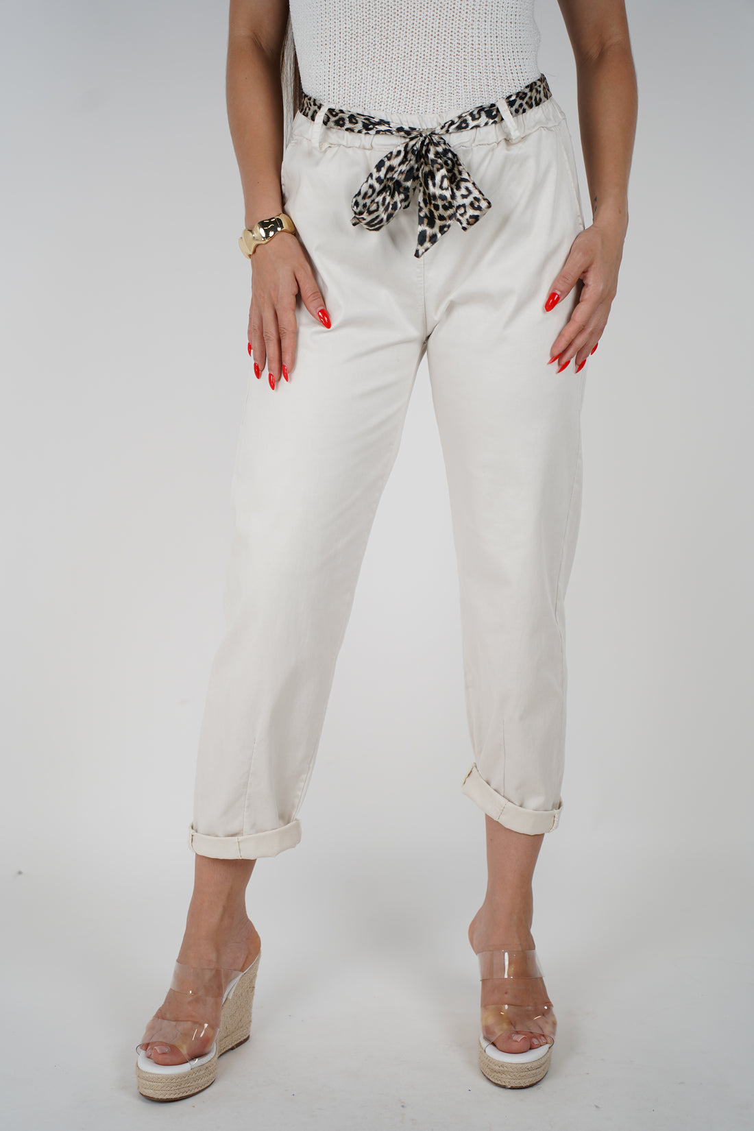 Alinita Belt Pants – Effortless Edge with a Wild Twist