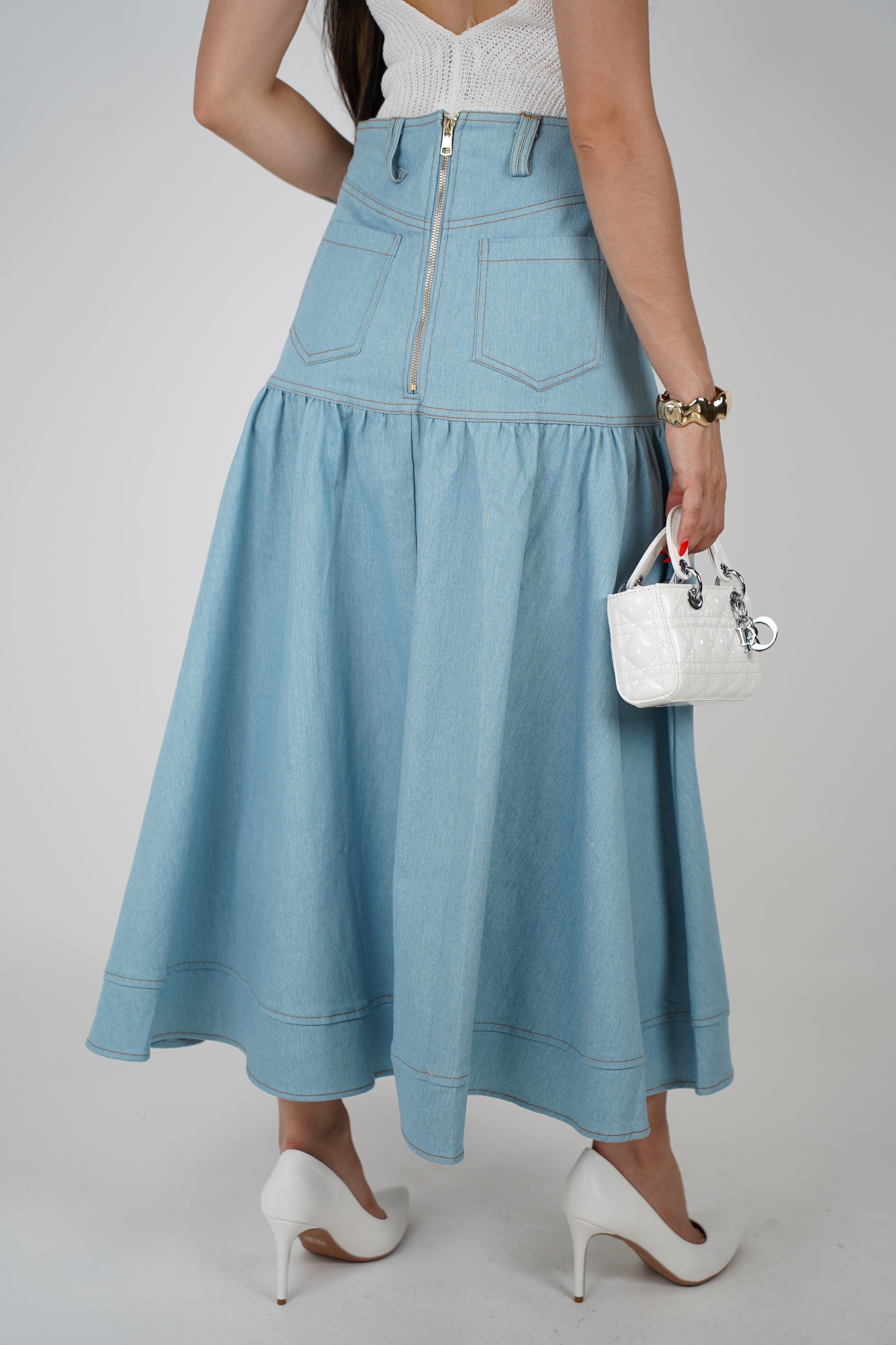 Oriya Maxi Skirt – A Chic Classic with Modern Structure