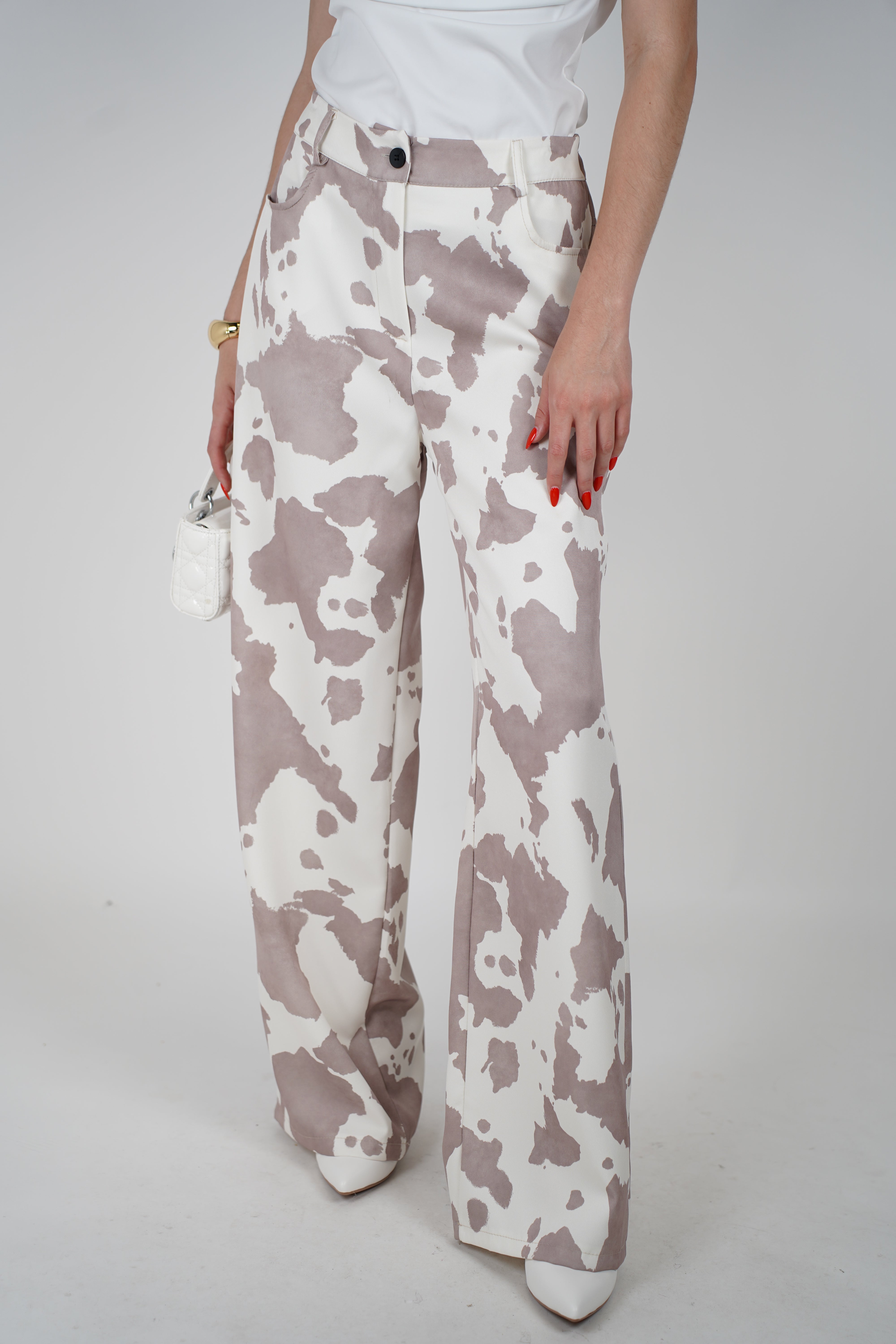 Lilianita Cow Bottoms – Bold Print, Effortless Elegance