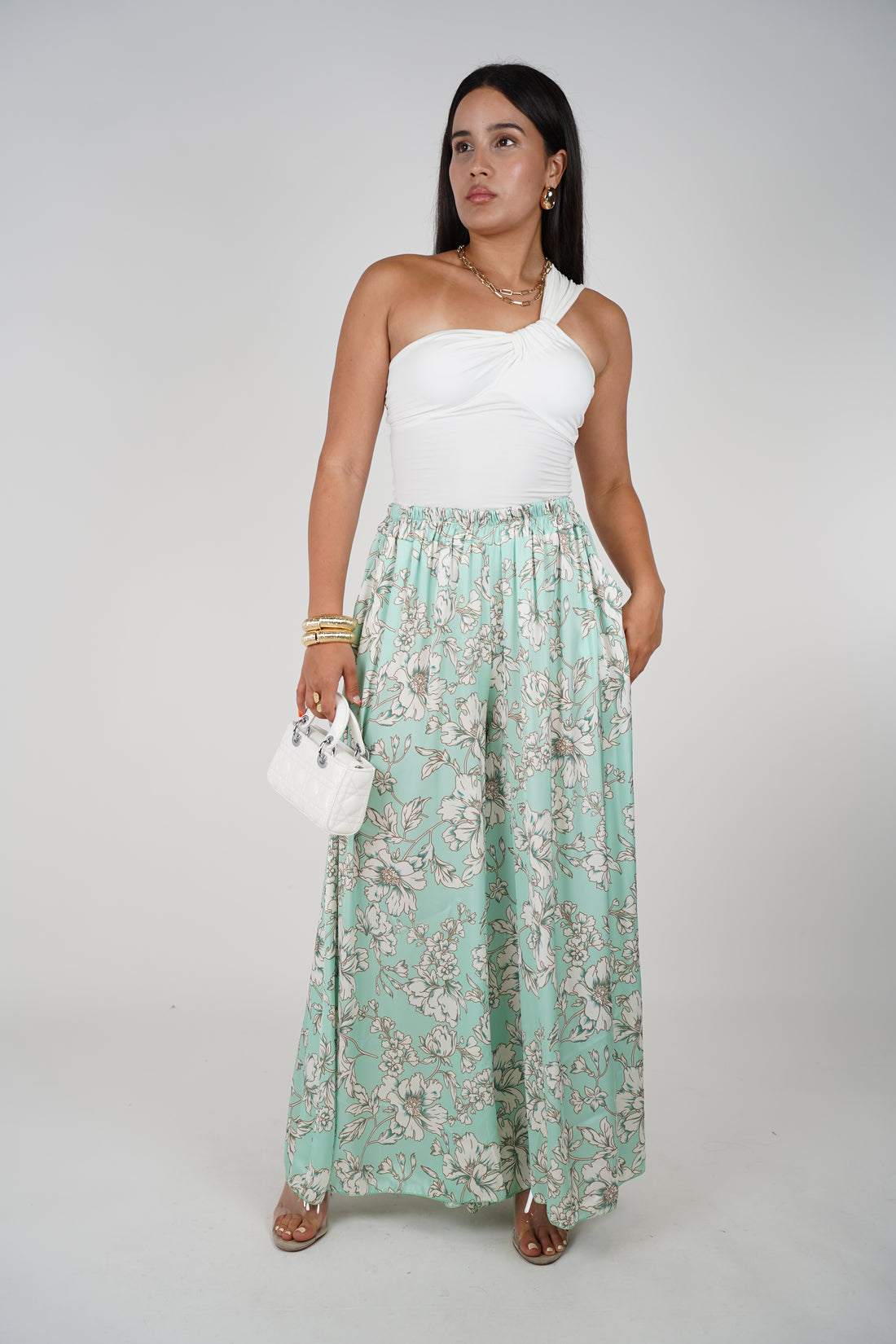 Marylin Silk Pants – Elegant Flow with a Floral Touch