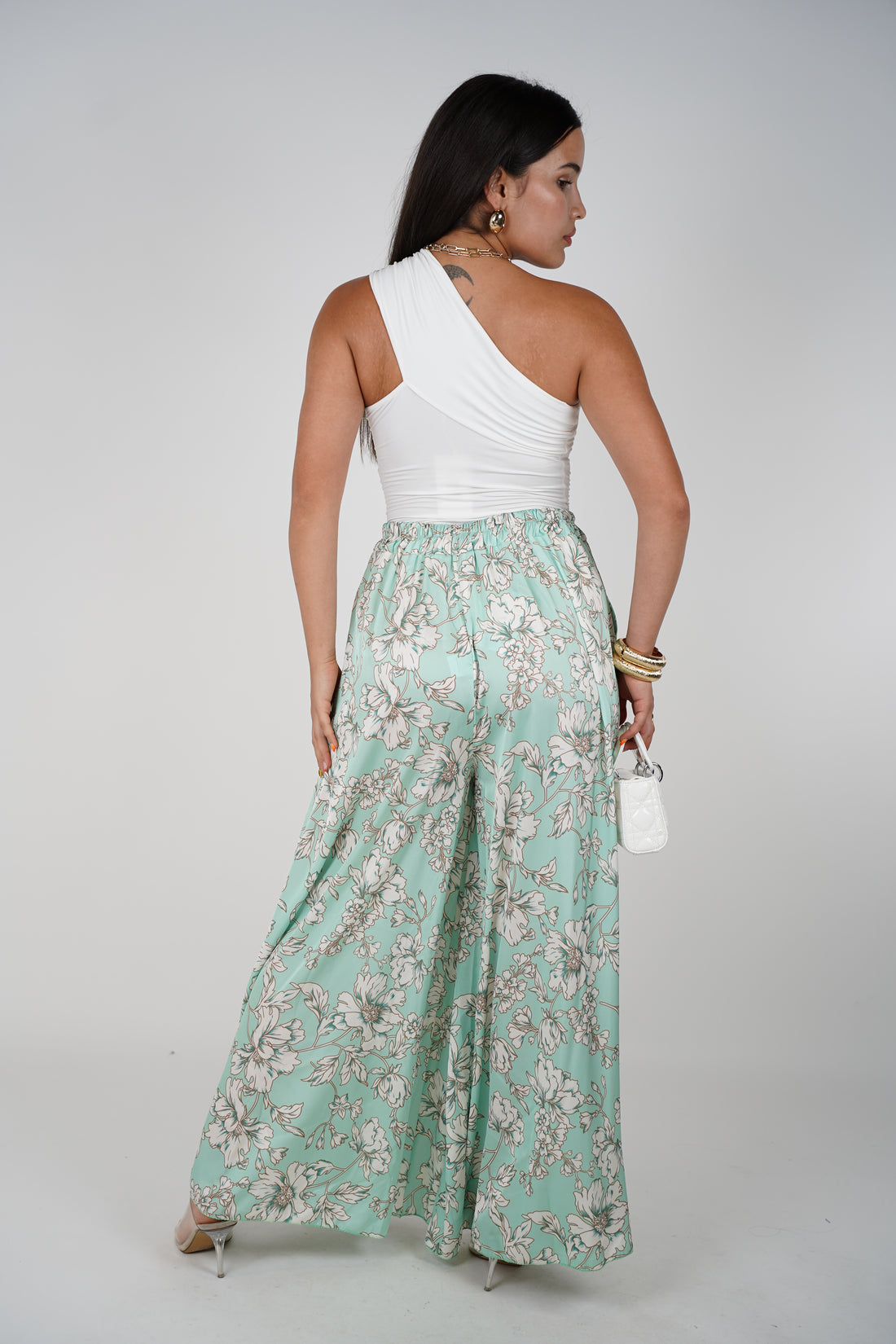 Marylin Silk Pants – Elegant Flow with a Floral Touch