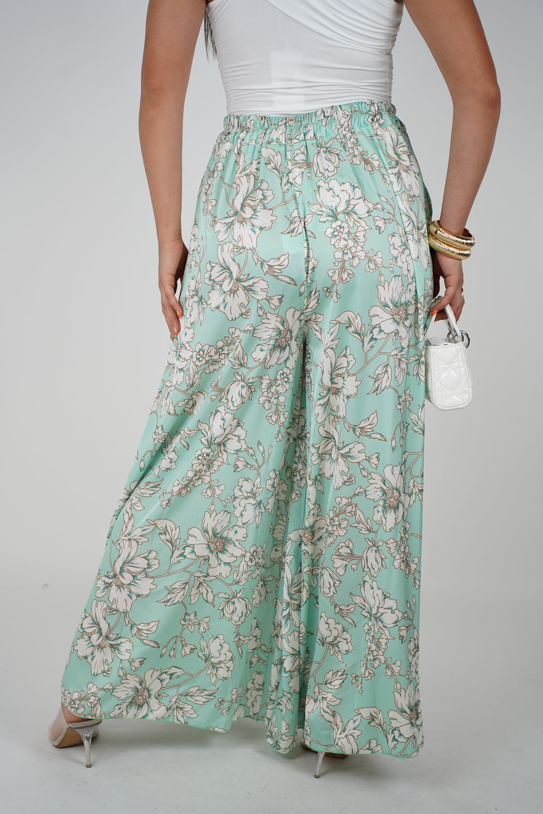 Marylin Silk Pants – Elegant Flow with a Floral Touch