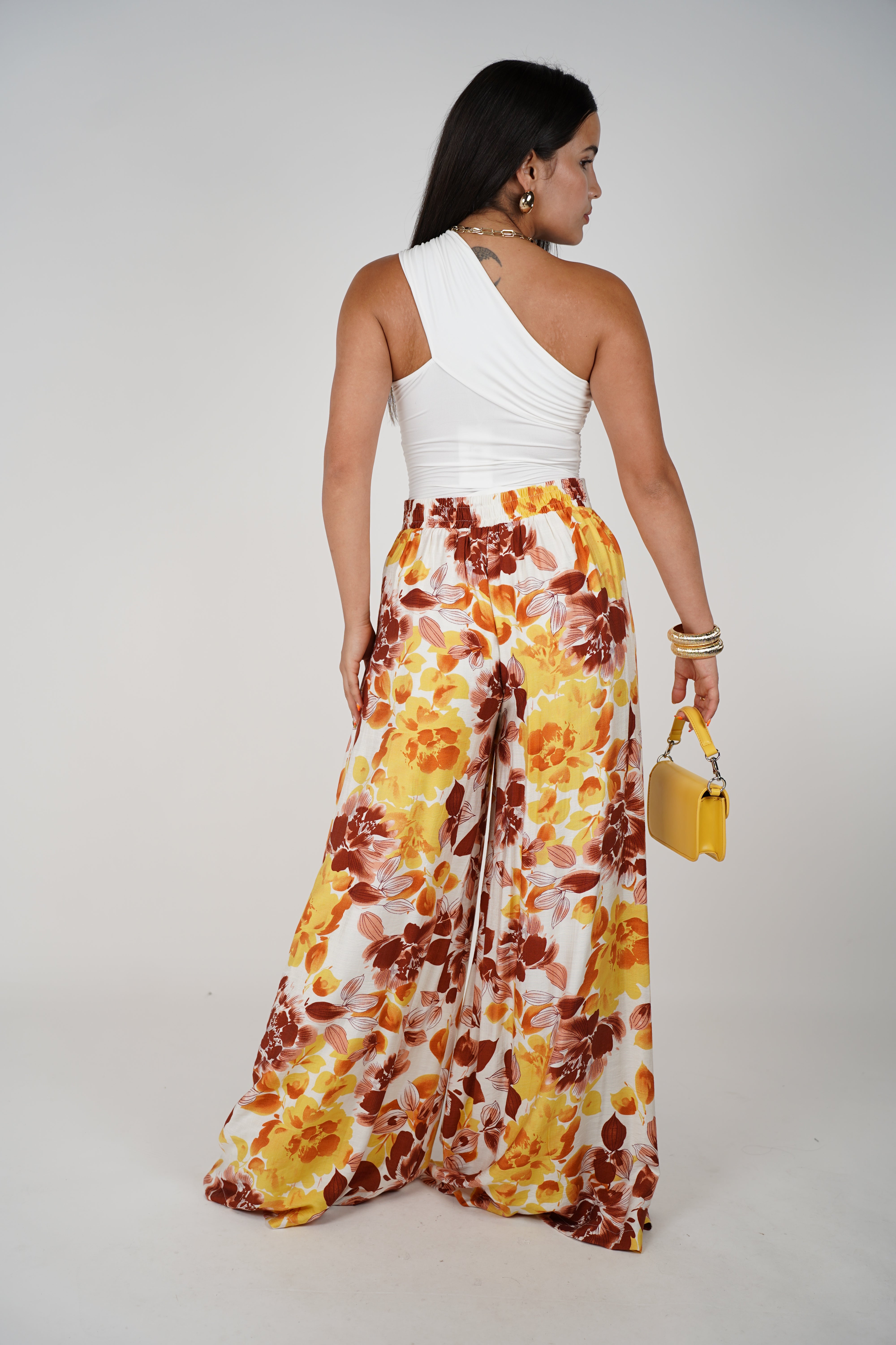 Vesa Flowy Pants – Printed Wide-Leg Linen Style