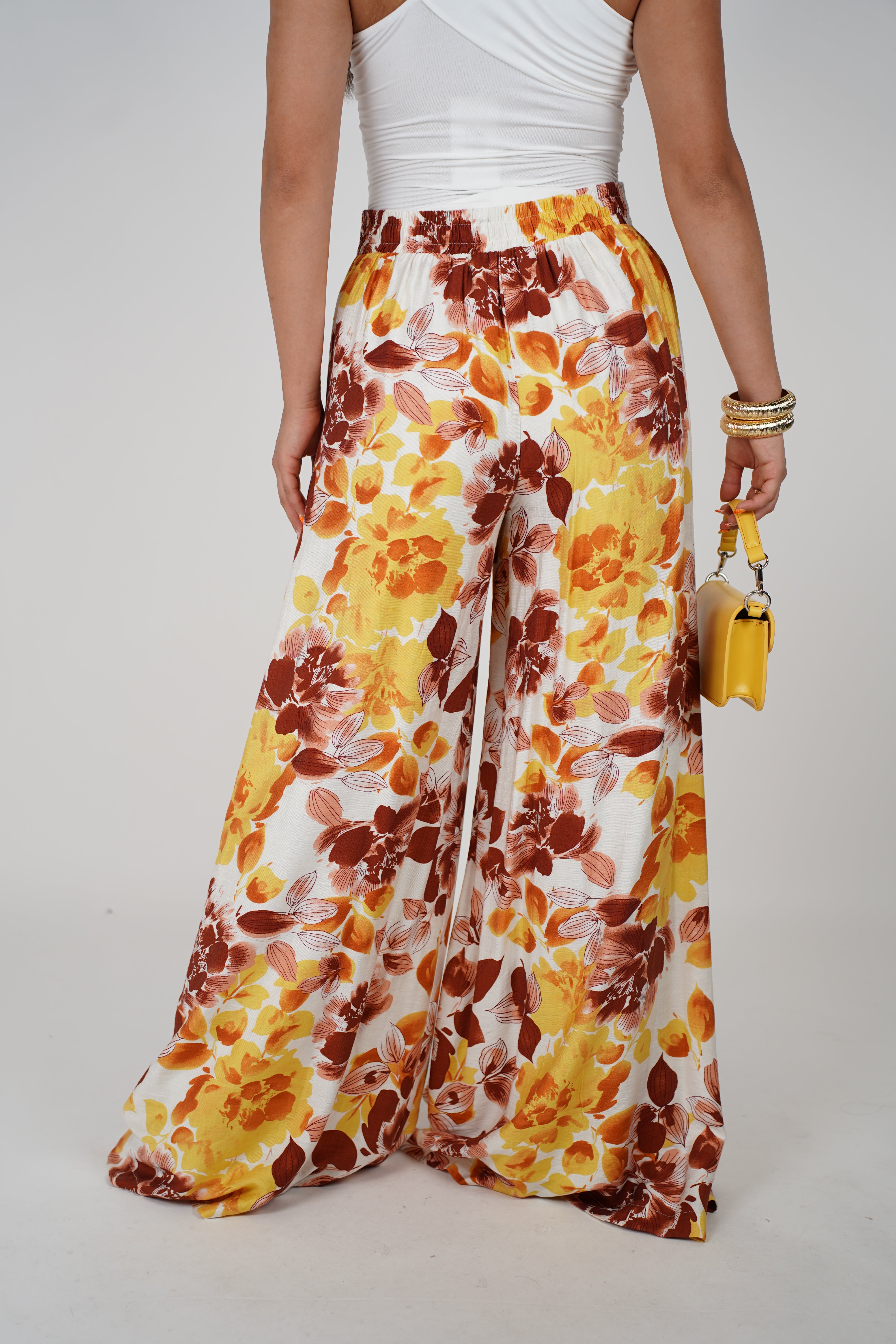 Vesa Flowy Pants – Printed Wide-Leg Linen Style