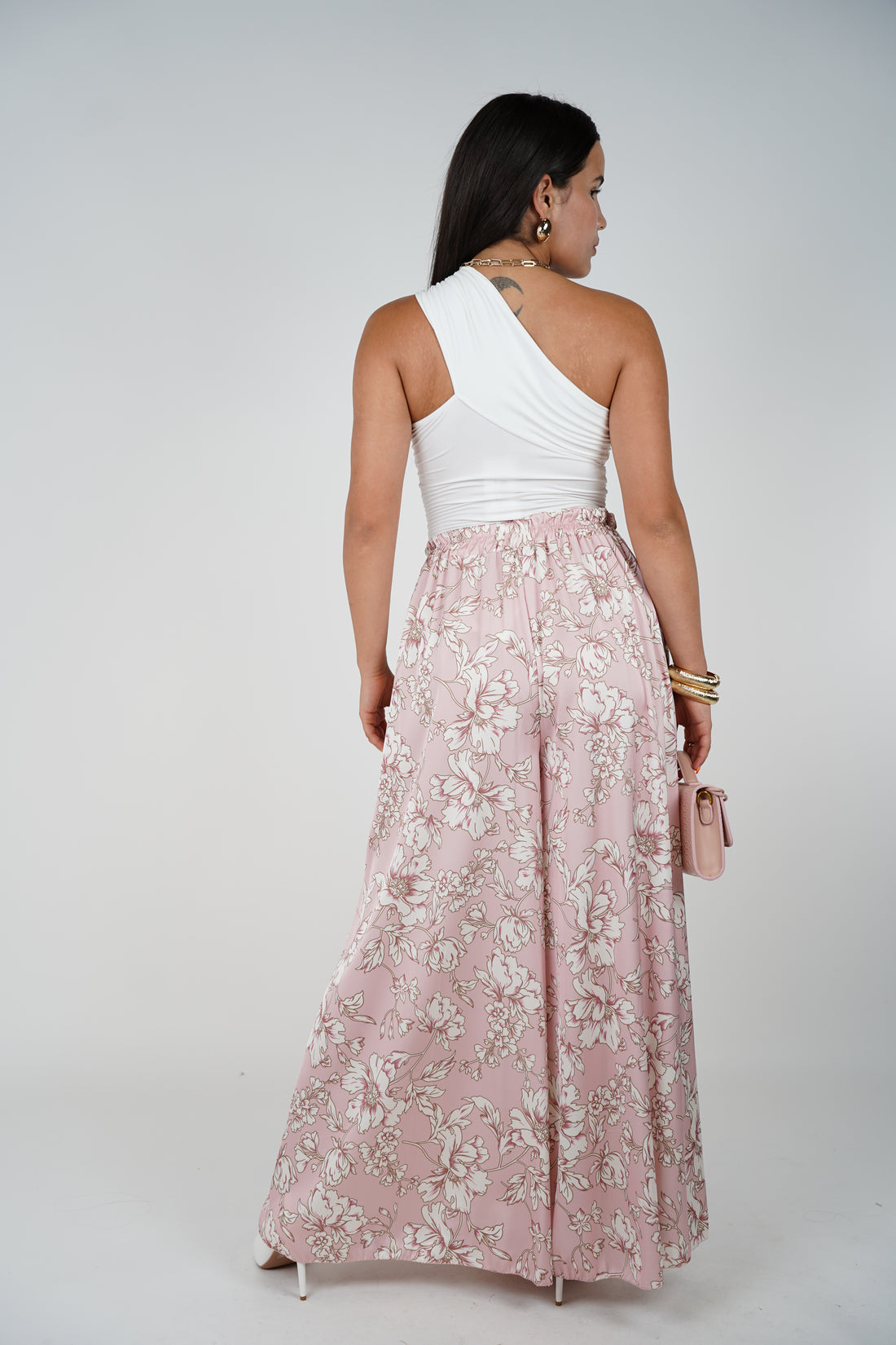 Marylin Silk Pants – Elegant Flow with a Floral Touch