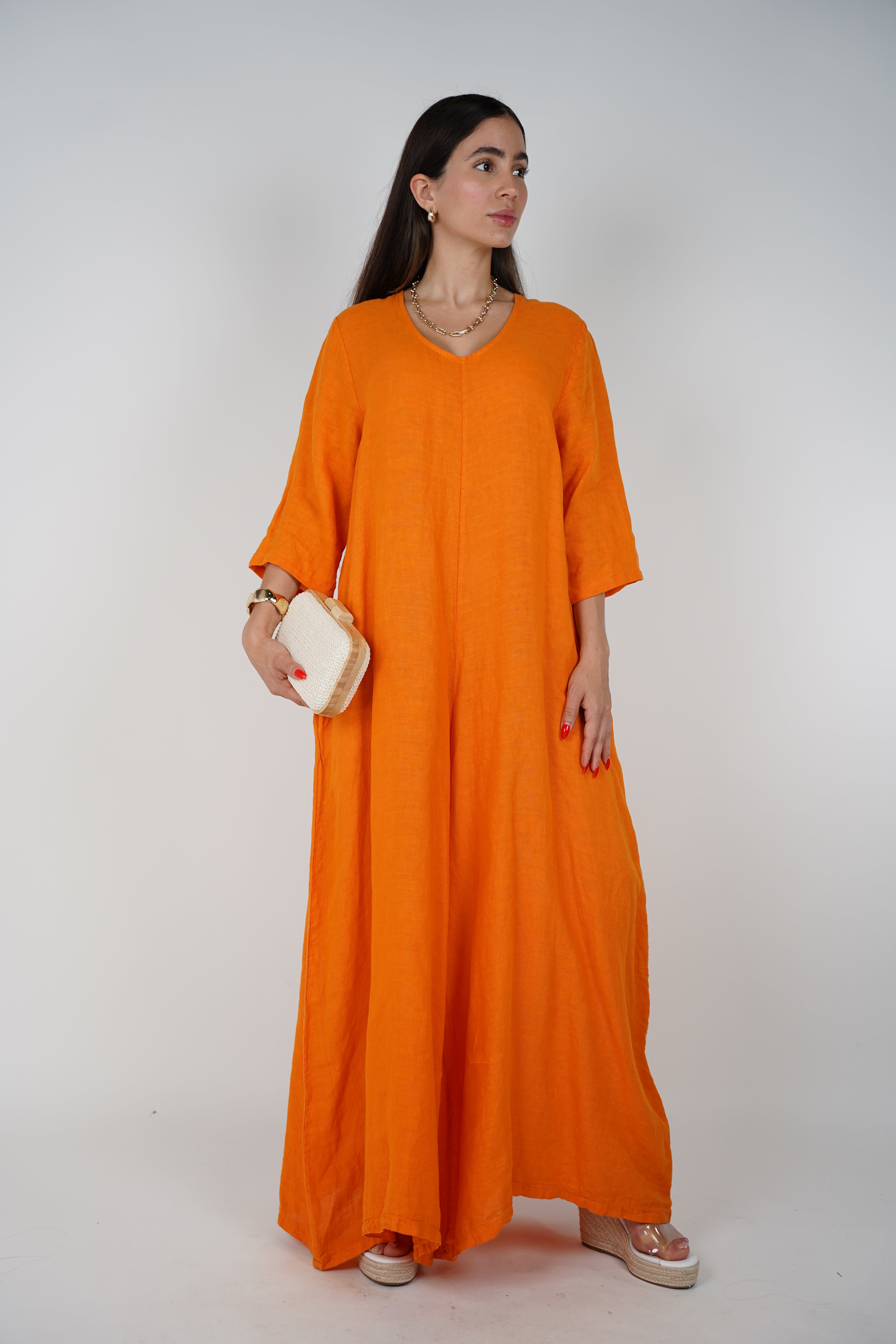 Alina Linen Jumpsuit – Effortless Style Meets All-Day Comfort