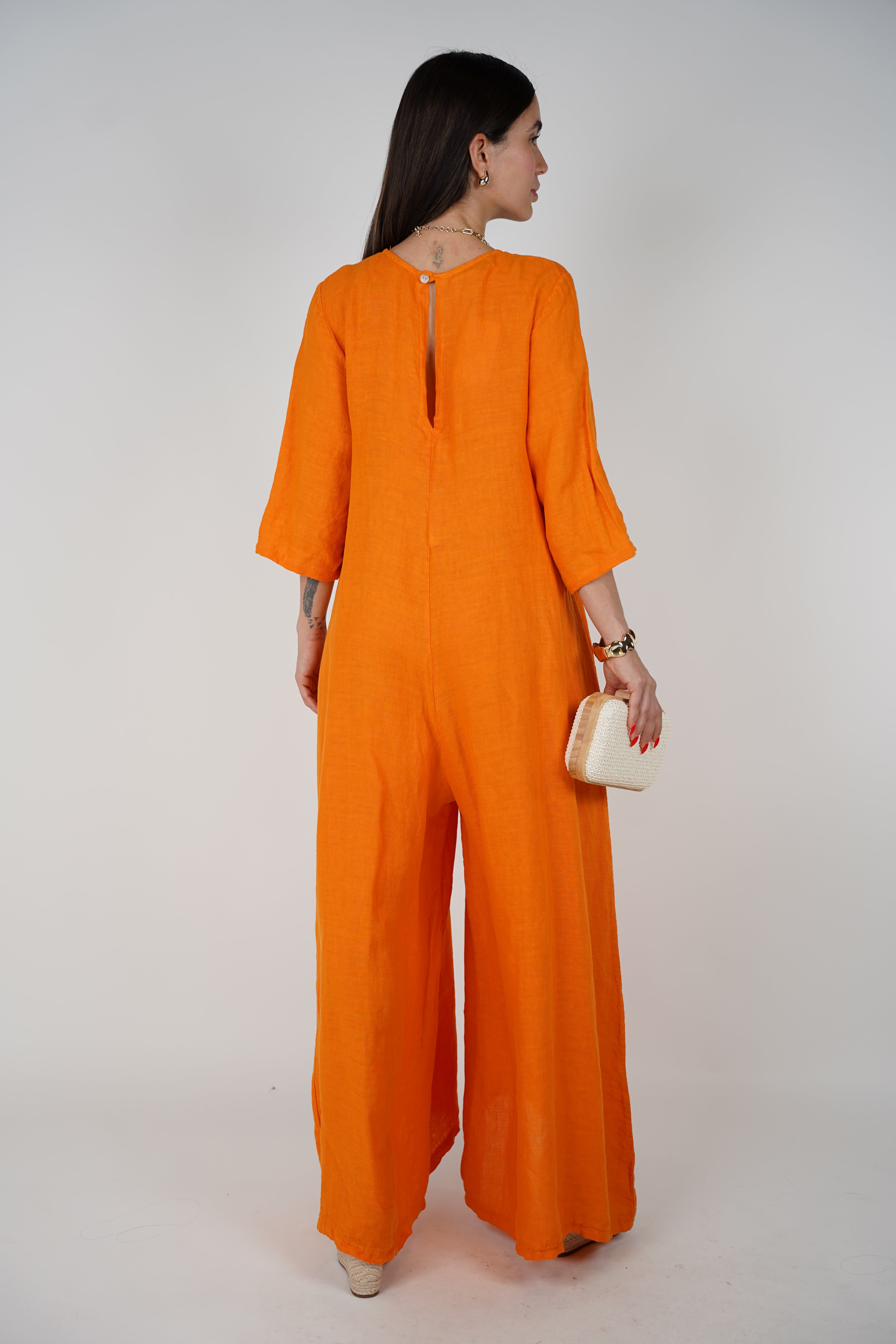 Alina Linen Jumpsuit – Effortless Style Meets All-Day Comfort