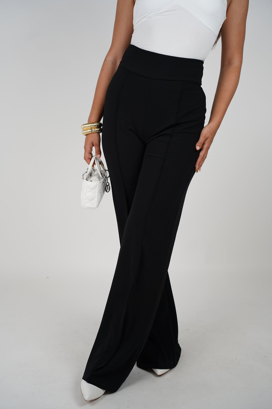Isla Pants – Sleek High-Waisted Black Trousers