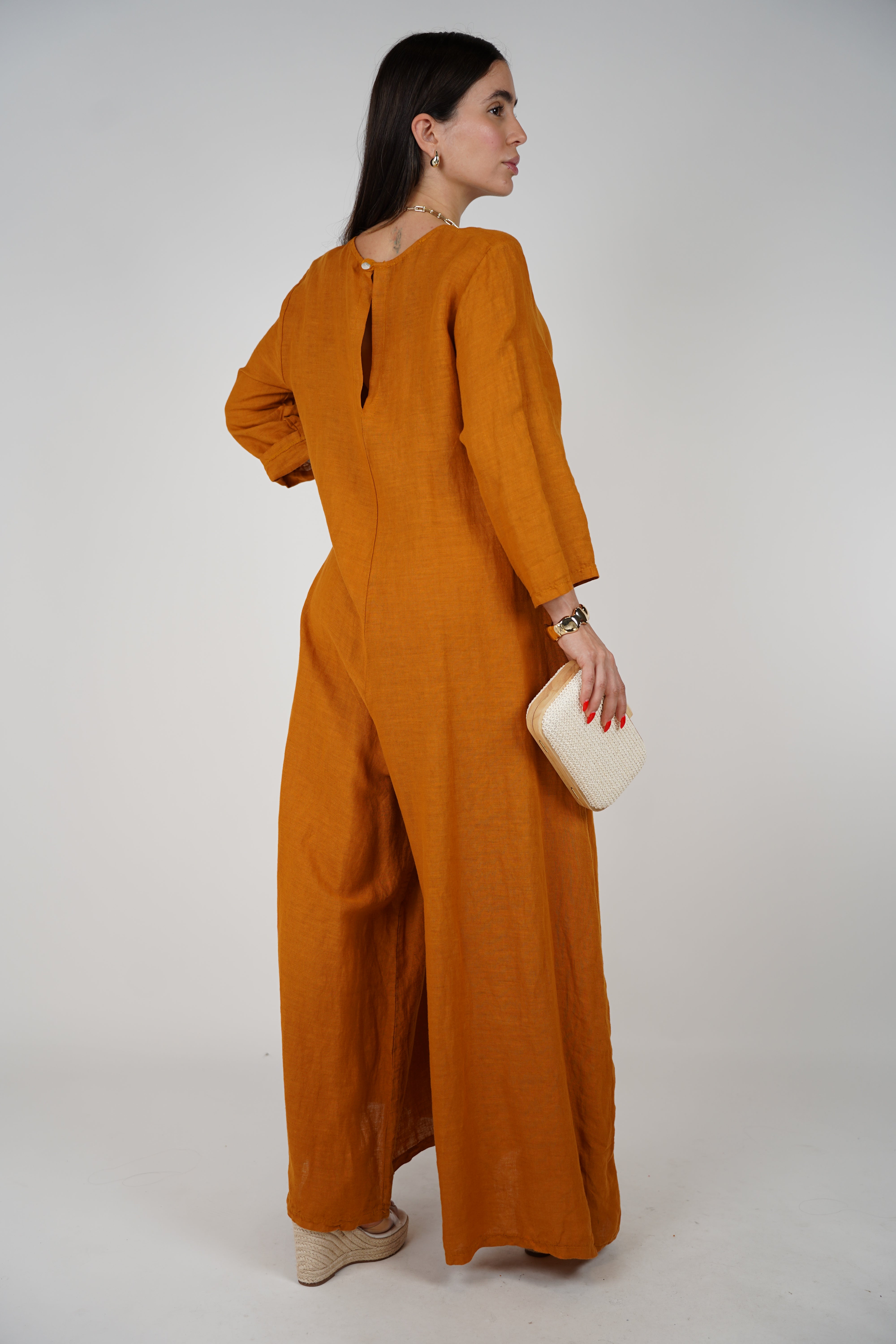 Alina Linen Jumpsuit – Effortless Style Meets All-Day Comfort