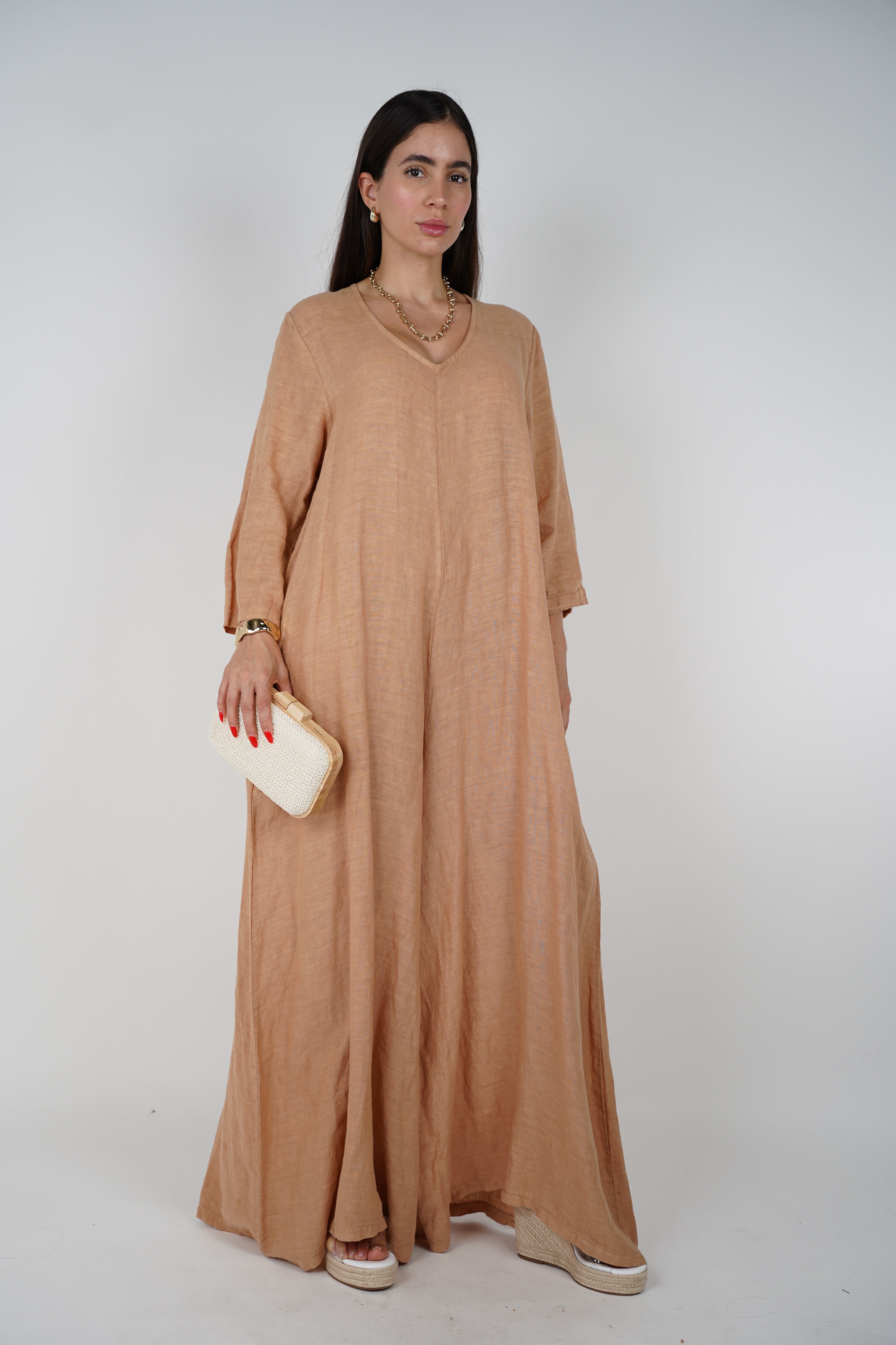 Alina Linen Jumpsuit – Effortless Style Meets All-Day Comfort