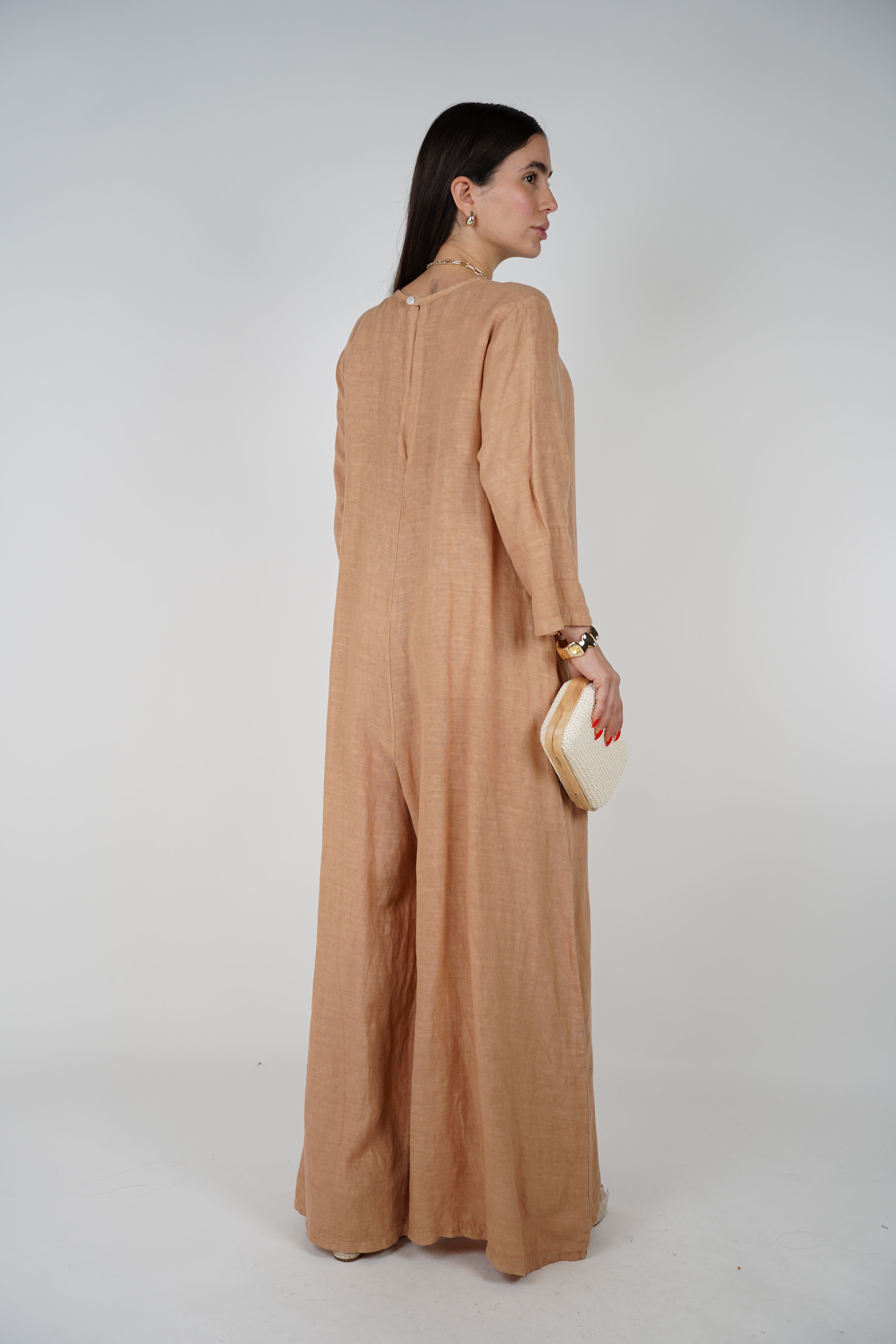 Alina Linen Jumpsuit – Effortless Style Meets All-Day Comfort