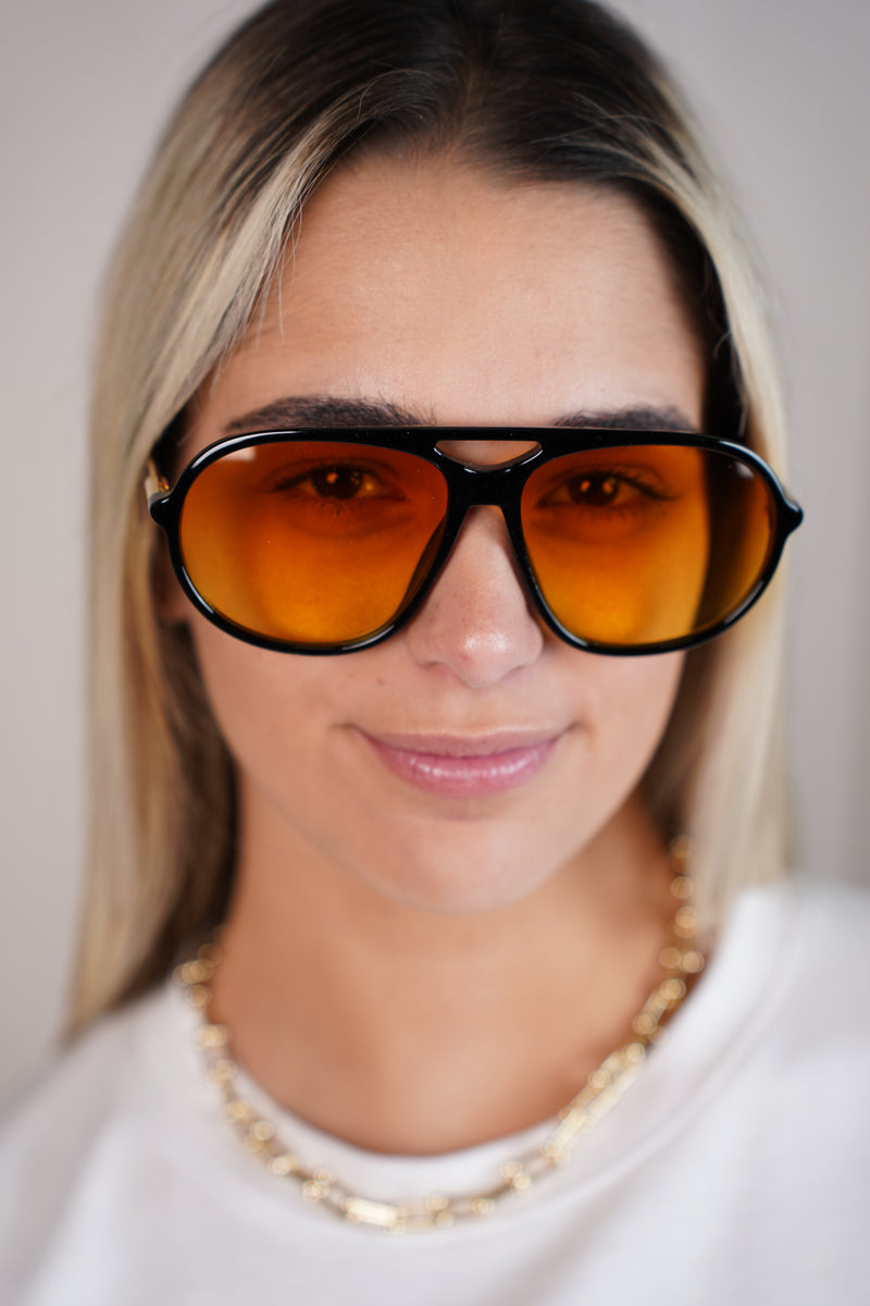 Moraima Oversized Aviator Sunglasses – Bold Frame Shades in 5 Colors