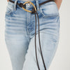 Xariel Rope Belt – Chic Knotted Accent with Gold Statement Buckle