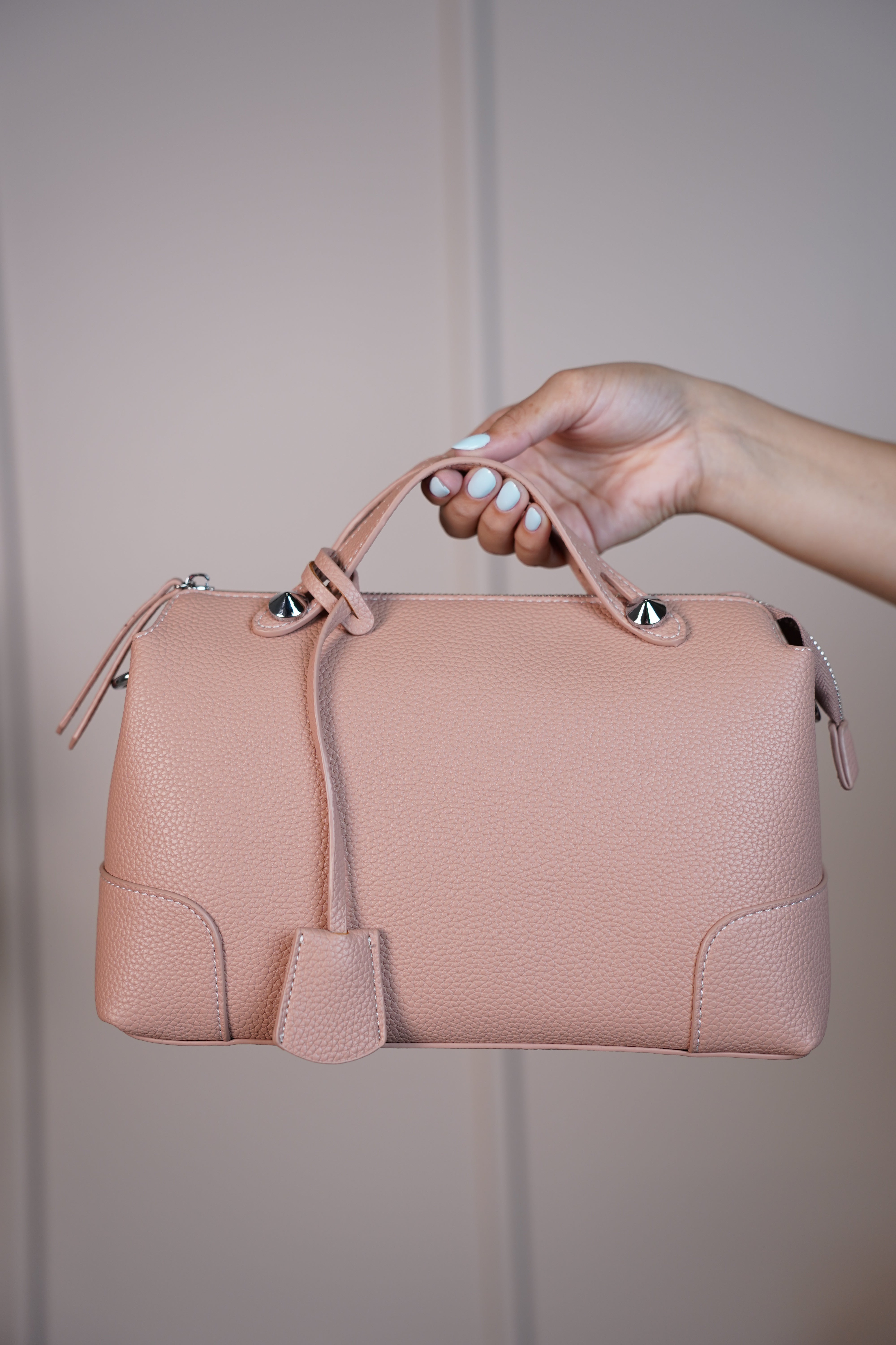 RosaMarie Soft Ruched Shoulder Bag – Gathered Top Handle Purse in 5 Colors - Carema Boutique