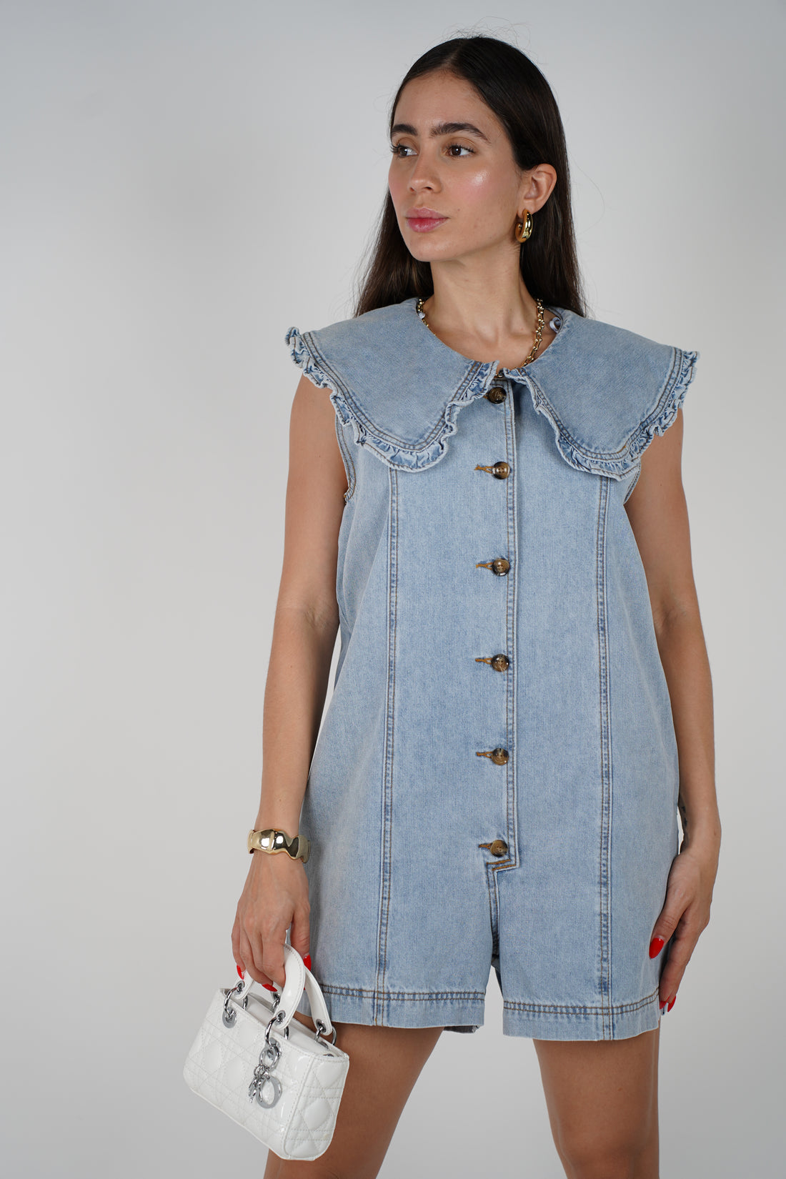 Giselle Denim Romper – Sweet, Casual, and Effortlessly Cool