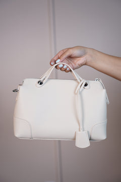 Bolso de hombro RosaMarie con frunces suaves y asa superior fruncida en 5 colores