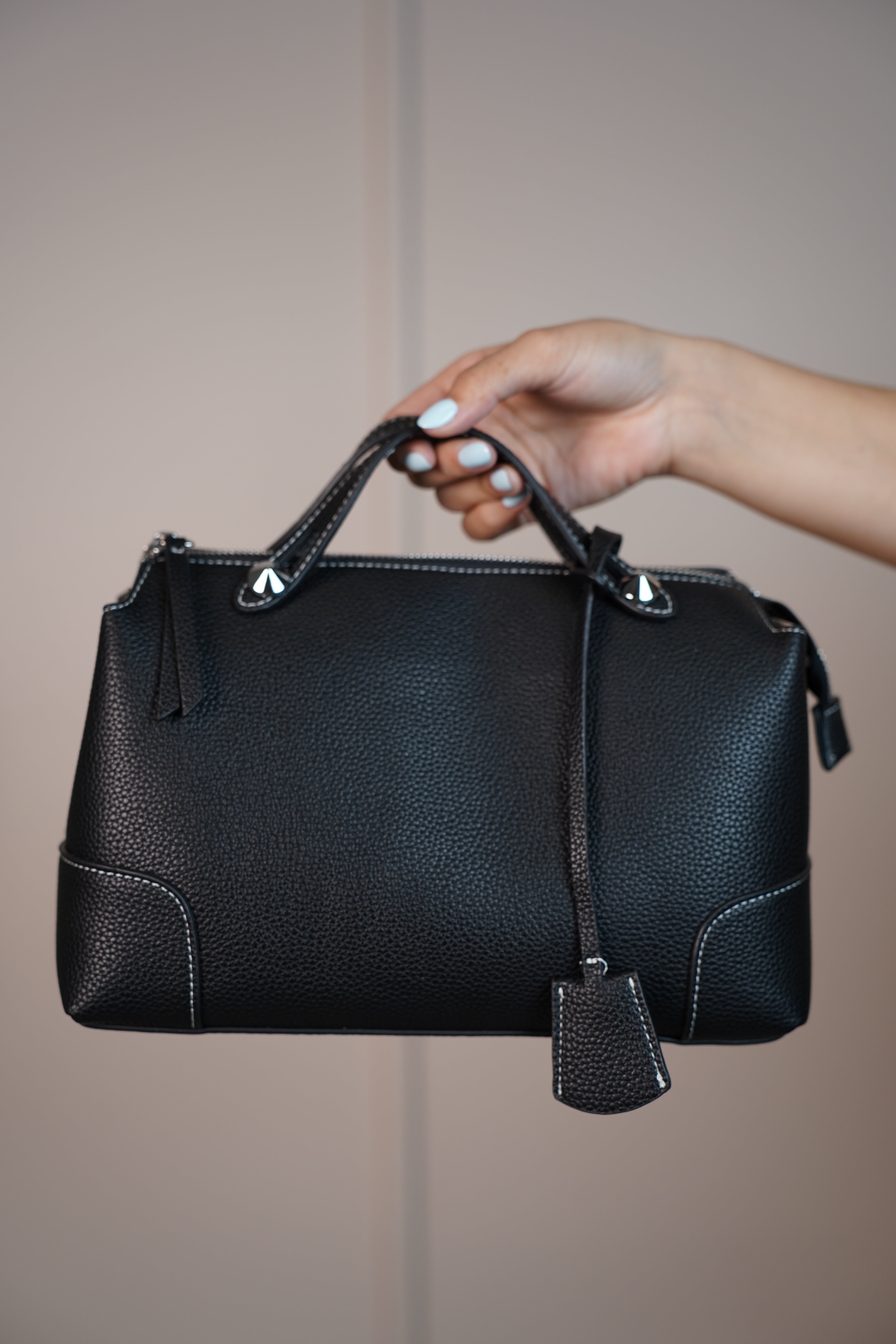 RosaMarie Soft Ruched Shoulder Bag – Gathered Top Handle Purse in 5 Colors - Carema Boutique