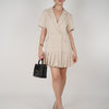 Sachi Dress – Chic Blazer-Inspired Mini with Pleated Skirt