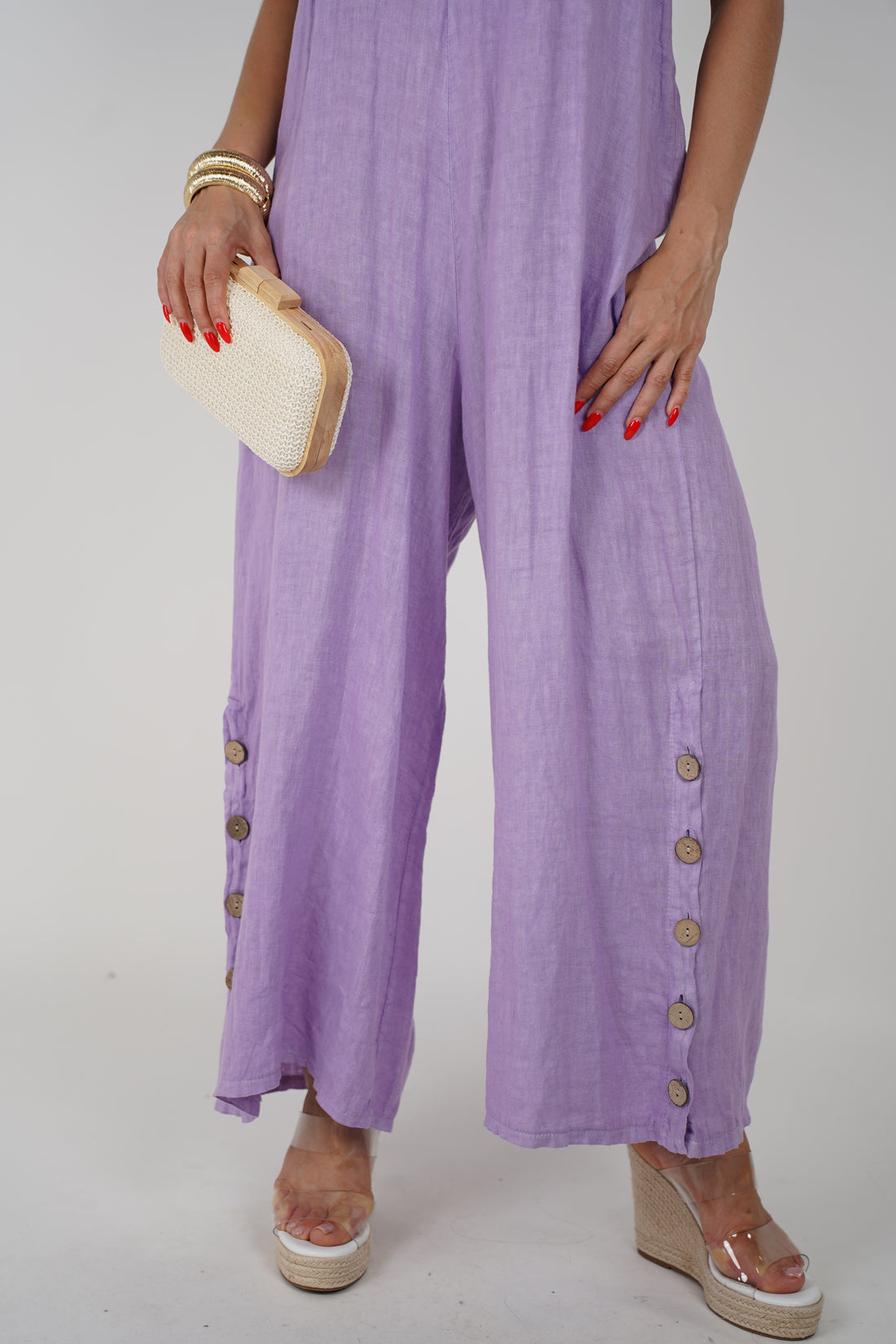 Soleil Linen Jumpsuit – Lightweight Wide-Leg One-Piece