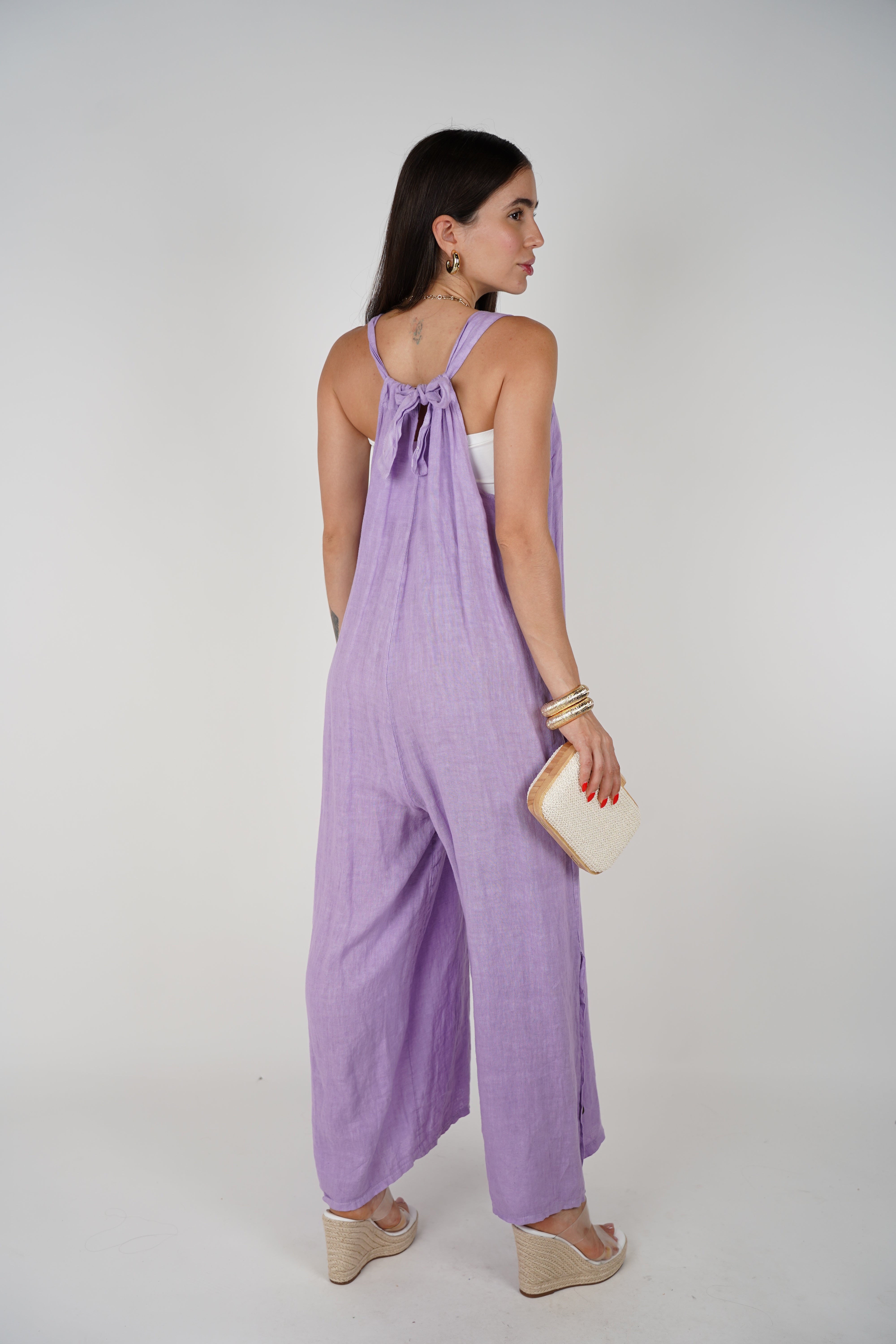Soleil Linen Jumpsuit – Lightweight Wide-Leg One-Piece