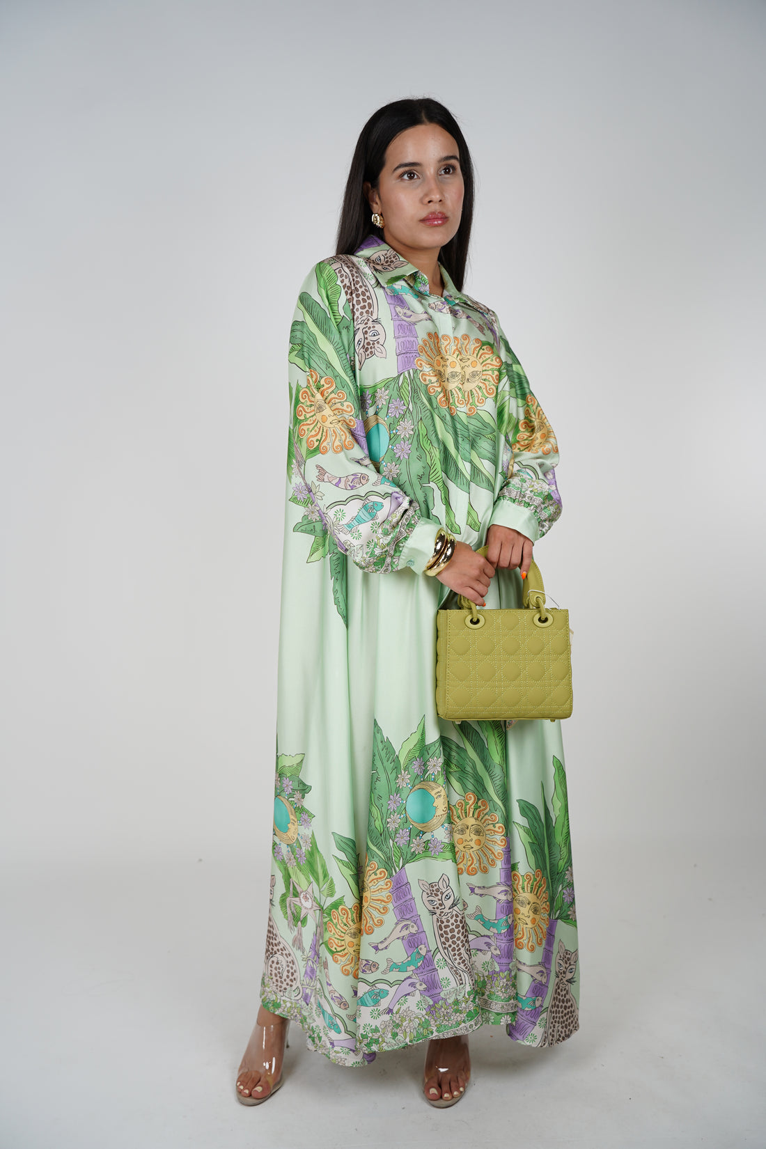 Vestido estampado de Mónica