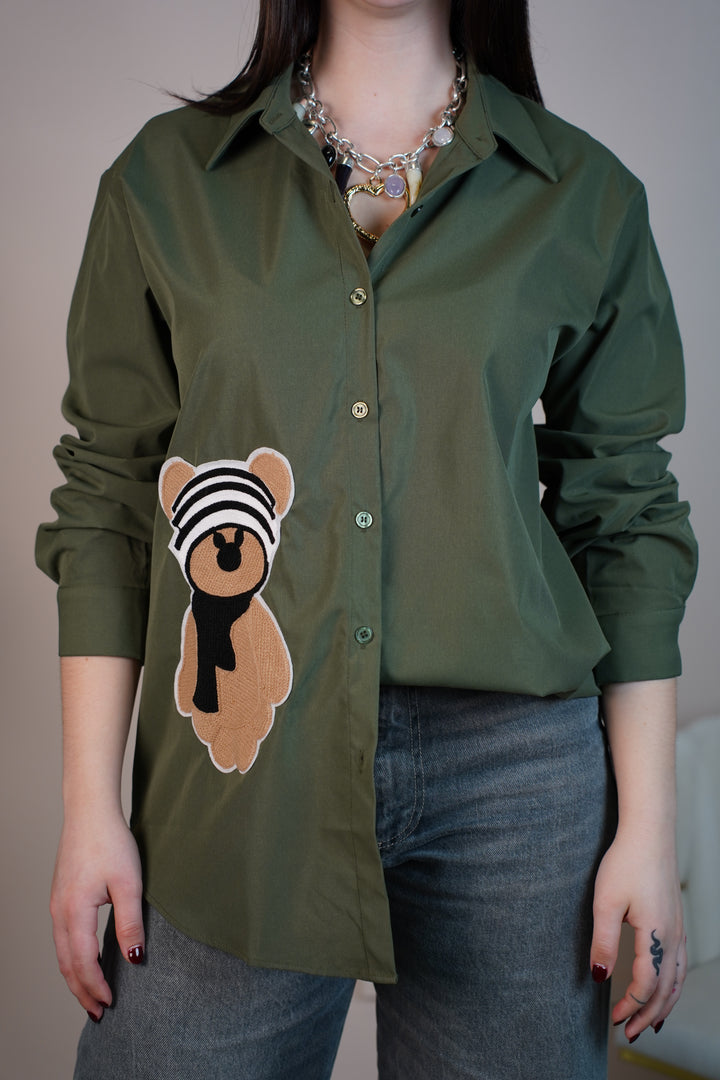Exclusive Bear Button Down -  Playful Twist on a Classic Shirt - Carema Boutique