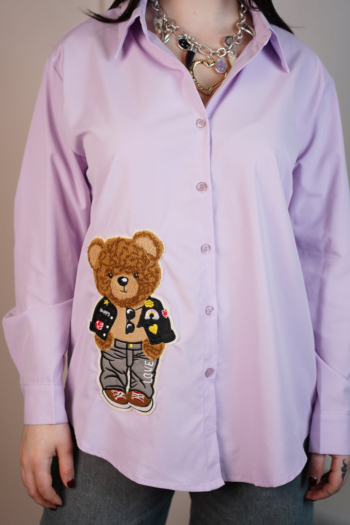 Exclusive Bear Button Down -  Playful Twist on a Classic Shirt - Carema Boutique