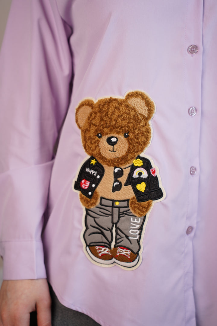 Exclusive Bear Button Down -  Playful Twist on a Classic Shirt - Carema Boutique