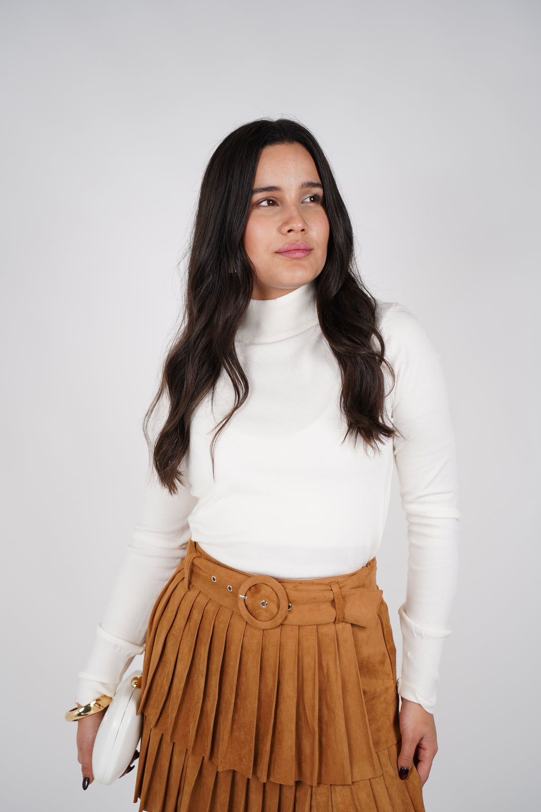 Tyla Mini Suede Skirt
