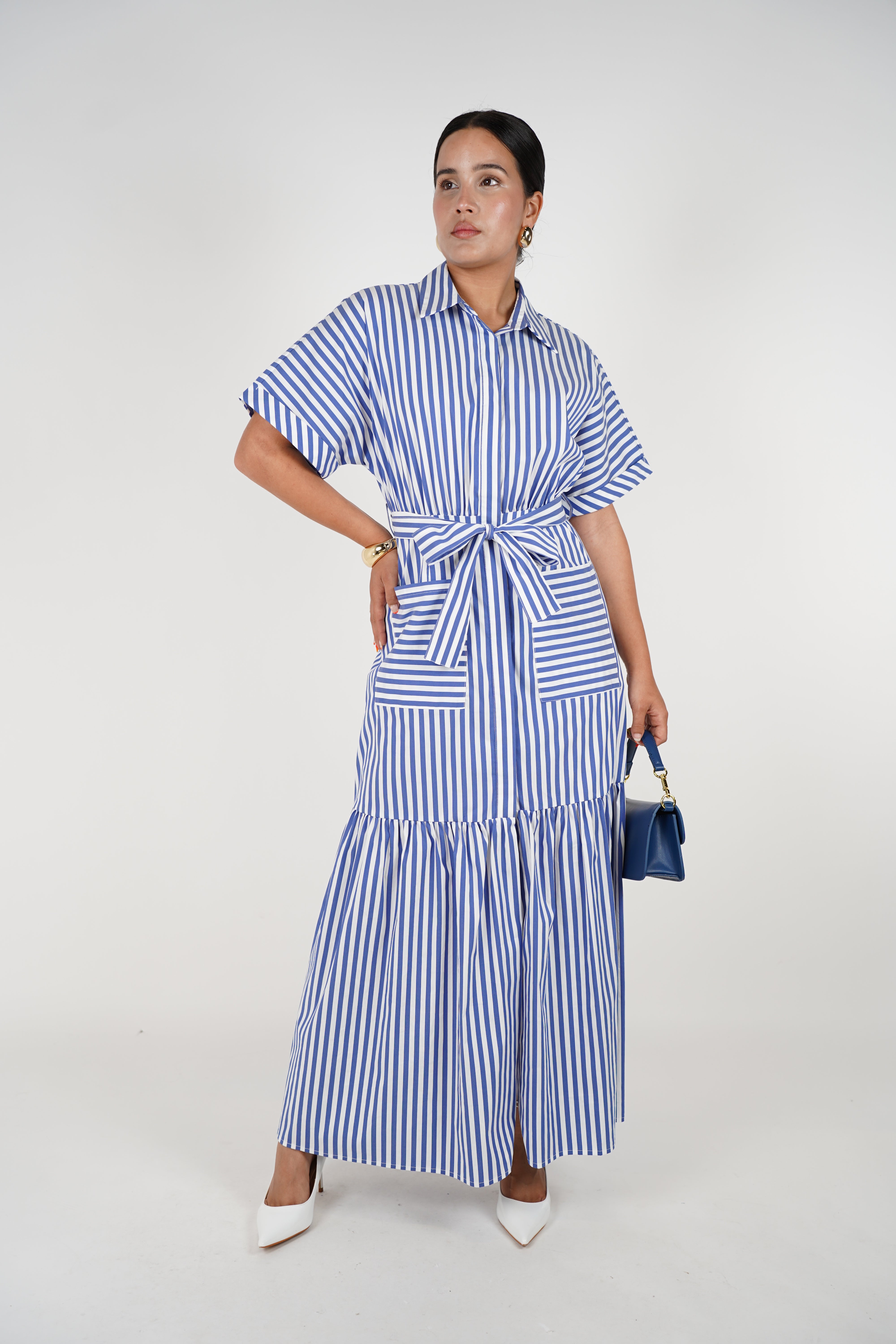 Rilaya Striped Maxi Dress – Casual Chic with a Nautical Twist