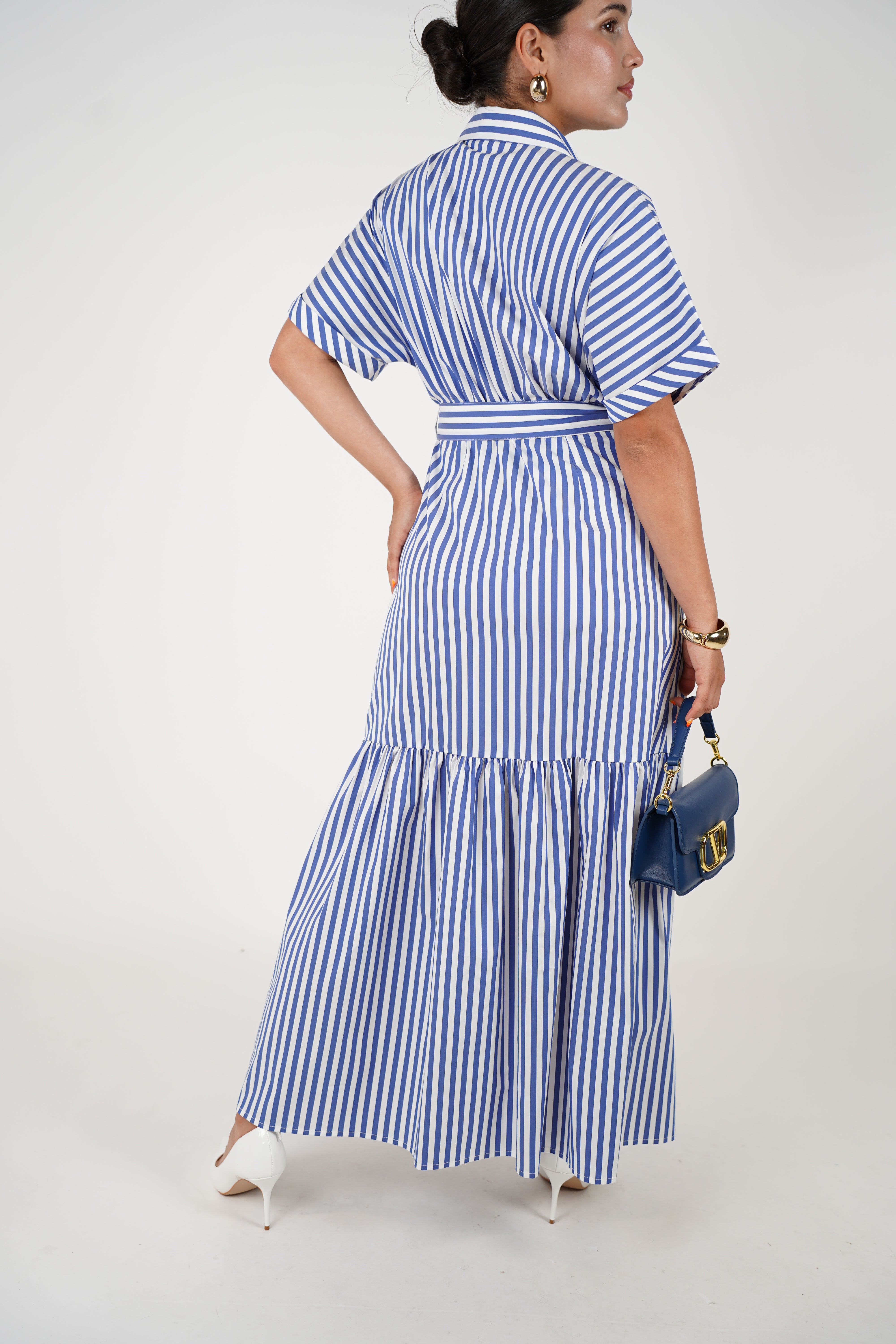 Rilaya Striped Maxi Dress – Casual Chic with a Nautical Twist