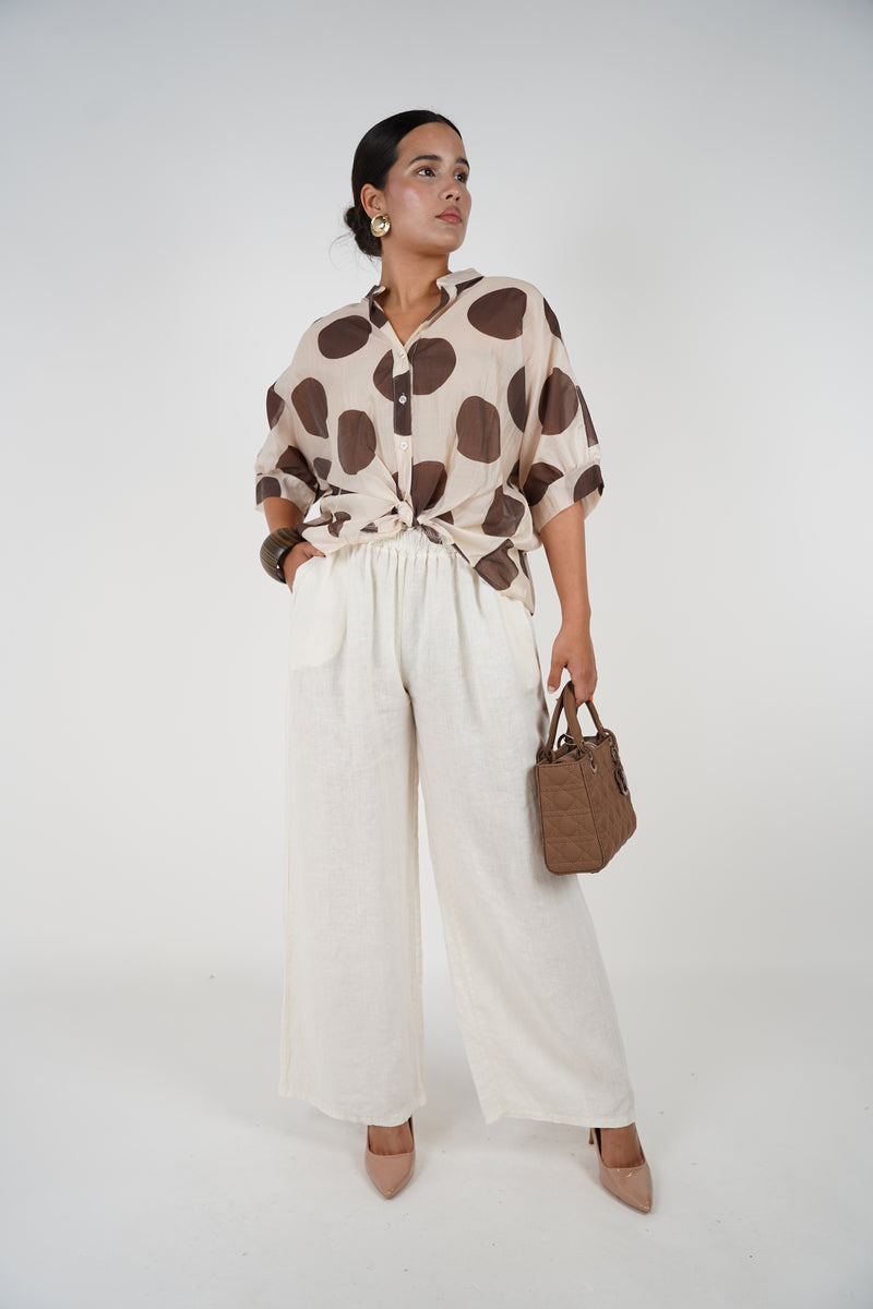 Zaline Polka Dot Blouse – Playful Charm in a Breezy Silhouette