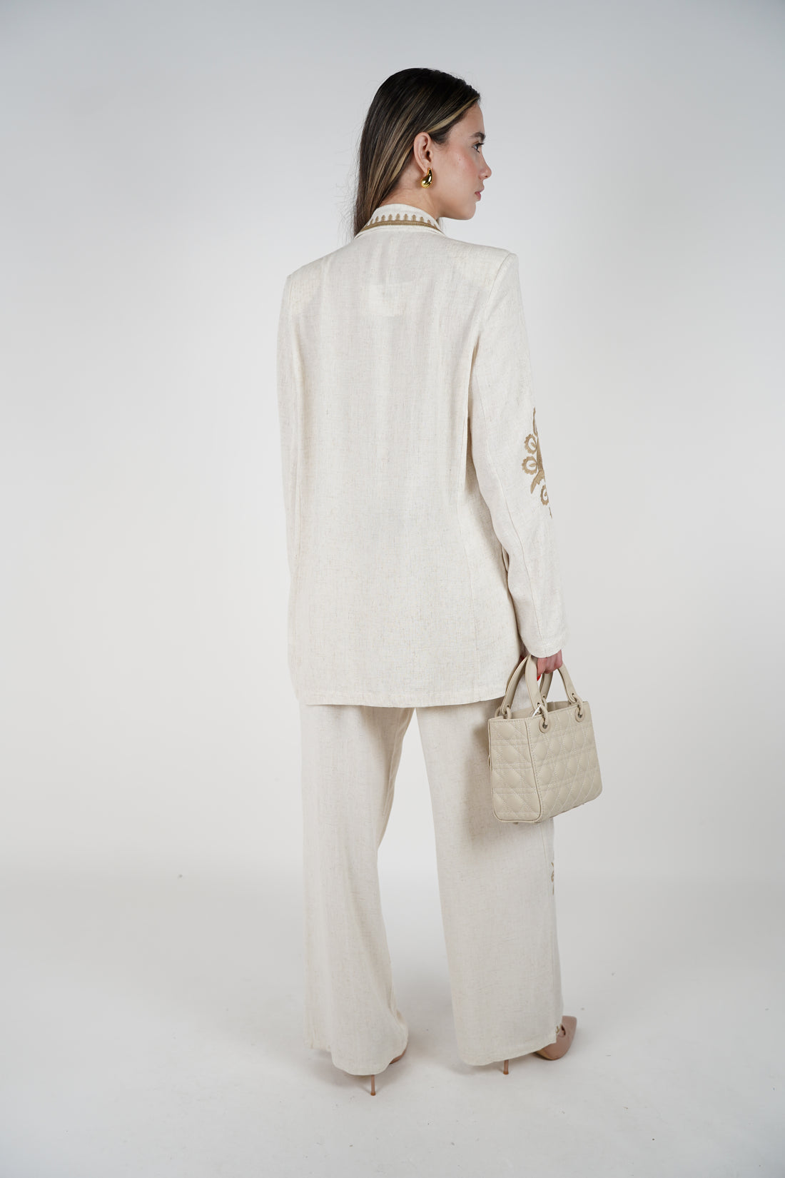 Raizza Embroidered Pants Set – Sophisticated Charm with Artisanal Detail
