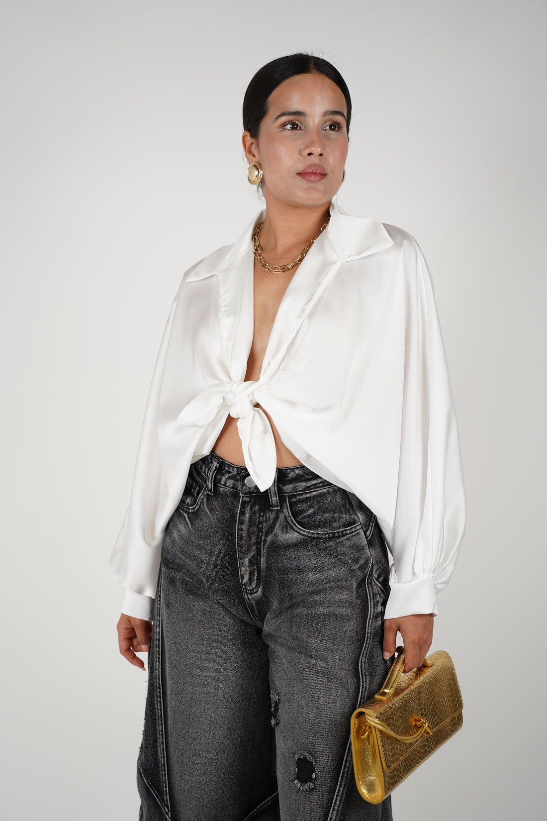 Blusa de seda Agatha