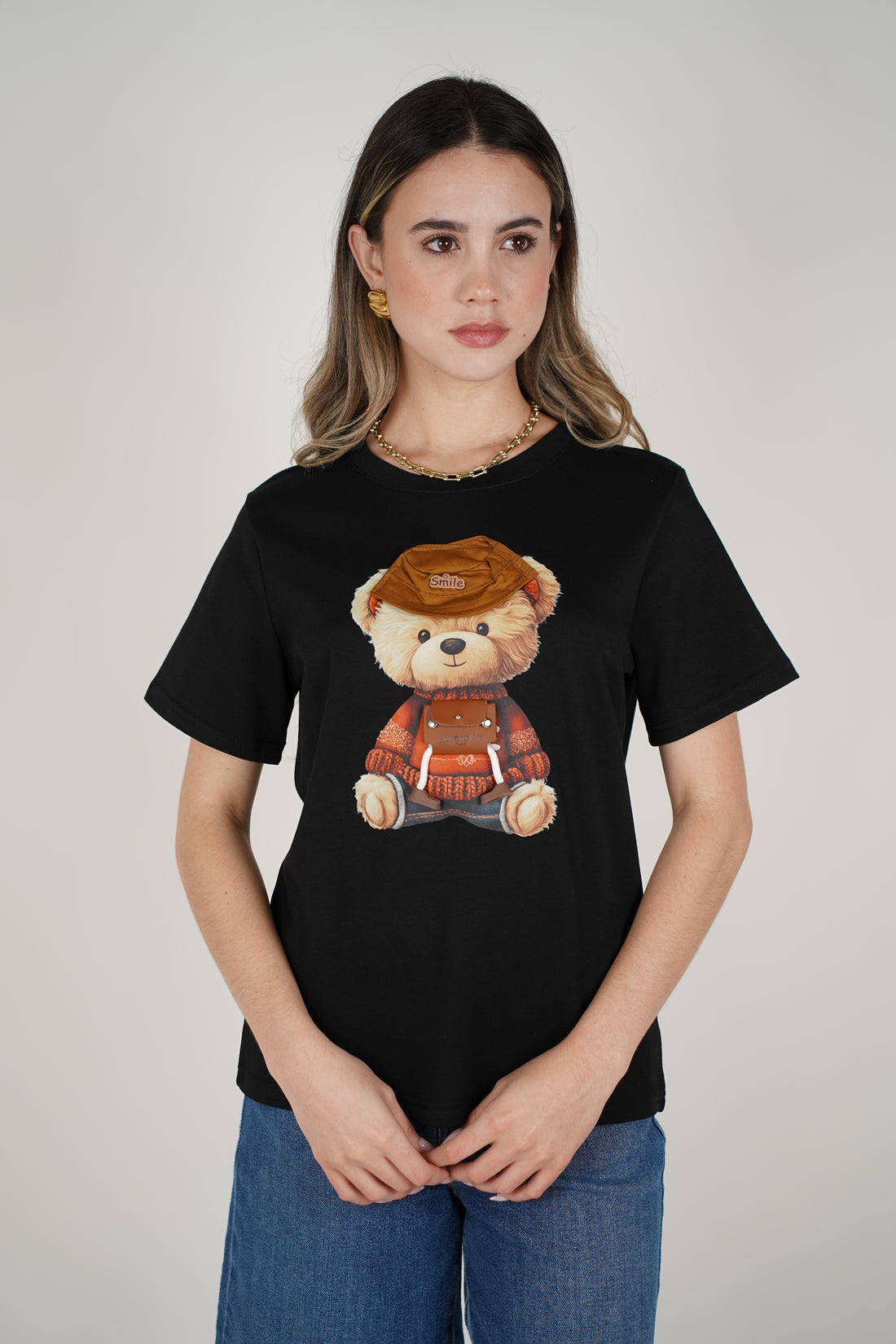 Isola Bear T-Shirt – Graphic Tee (Black & White)