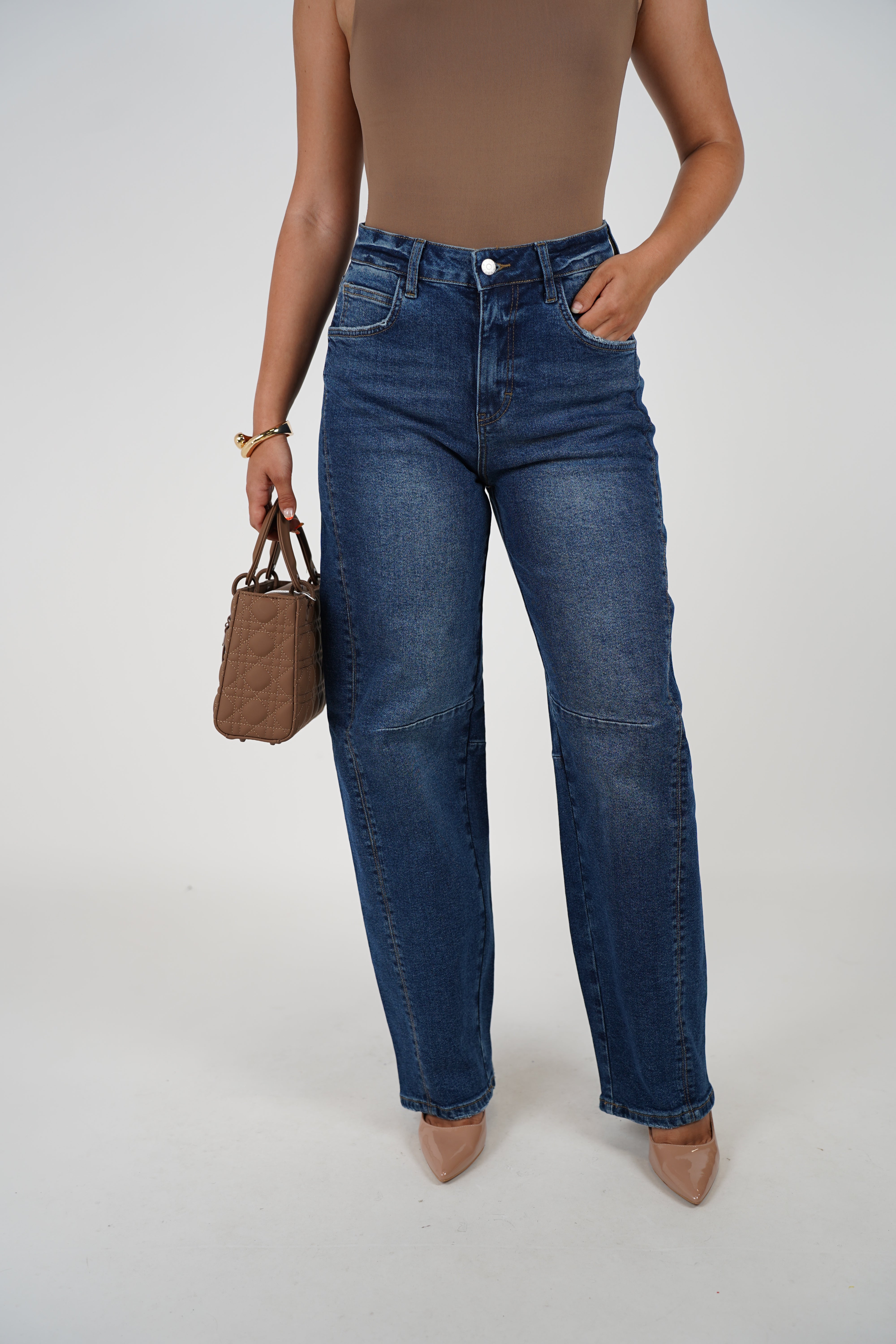 Zia Barrel Jean – Dark Wash Everyday Barrel Fit