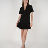 Sachi Dress – Chic Blazer-Inspired Mini with Pleated Skirt