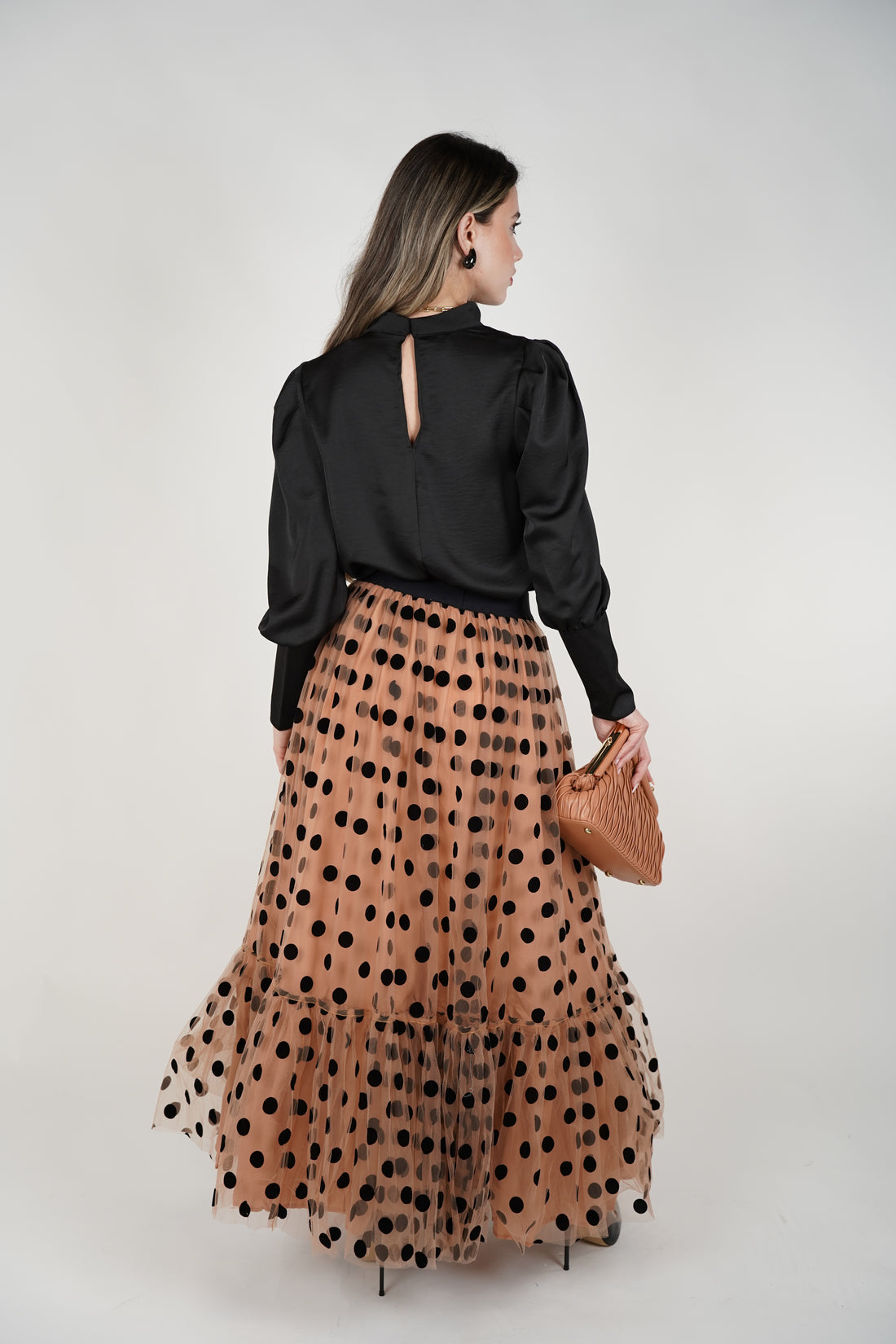 Ovela Cowl Neck Blouse – Timeless Satin Elegance