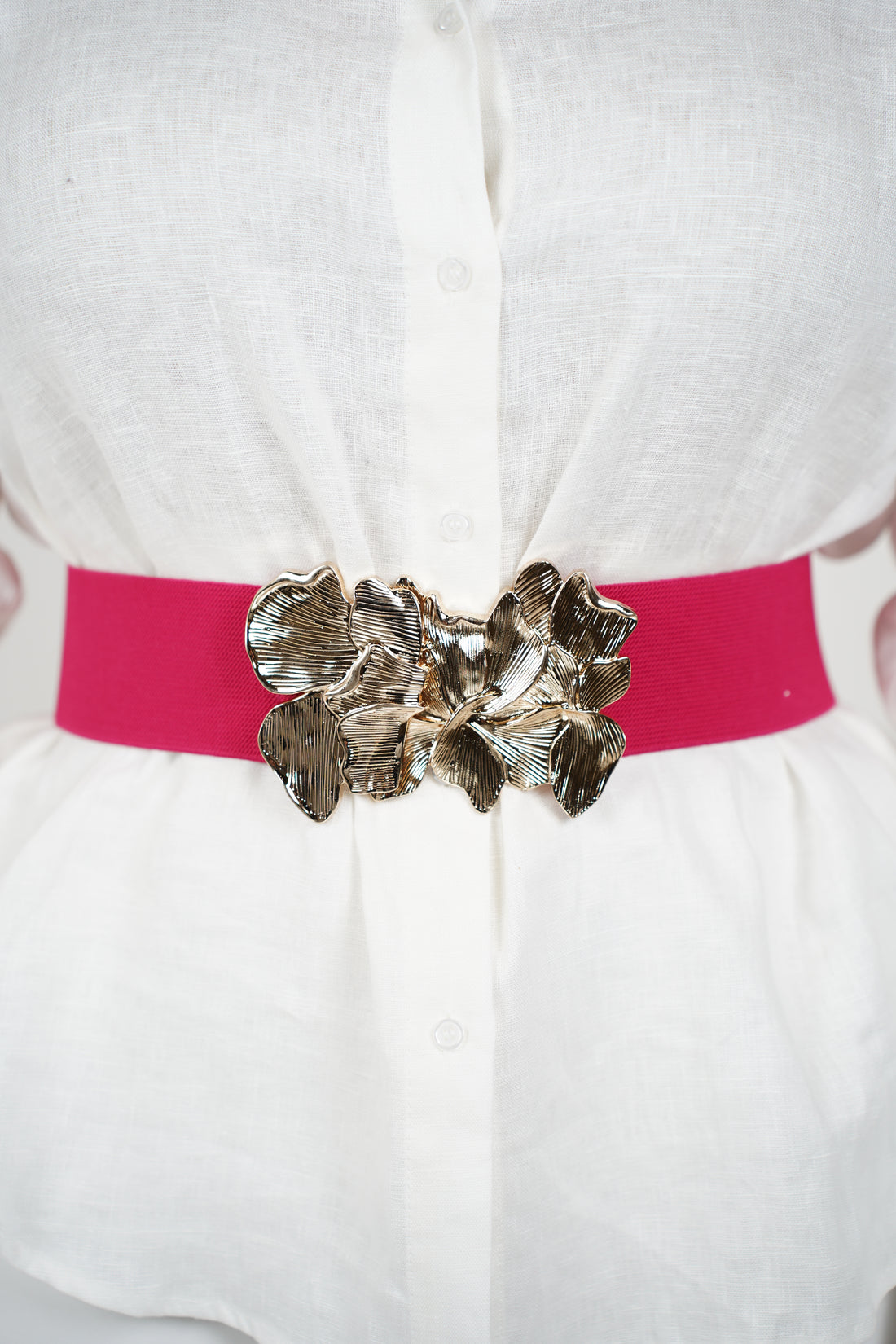 Floria Bloom Buckle Belt – Bold Color, Feminine Statement