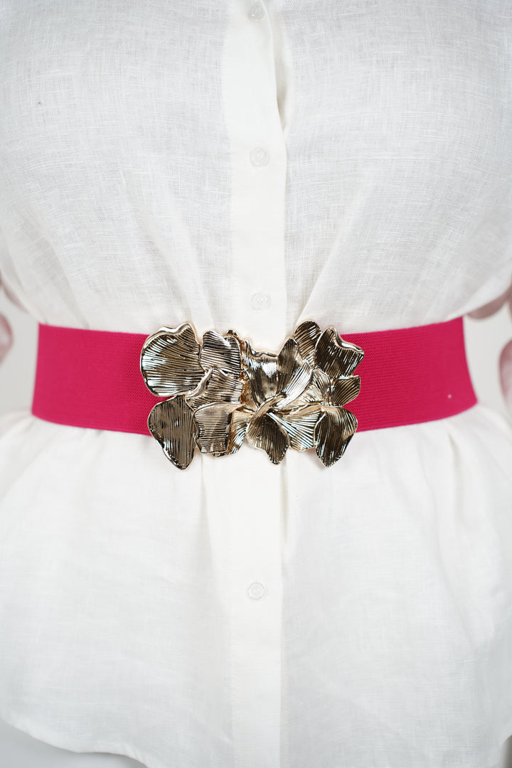 Floria Bloom Buckle Belt – Bold Color, Feminine Statement