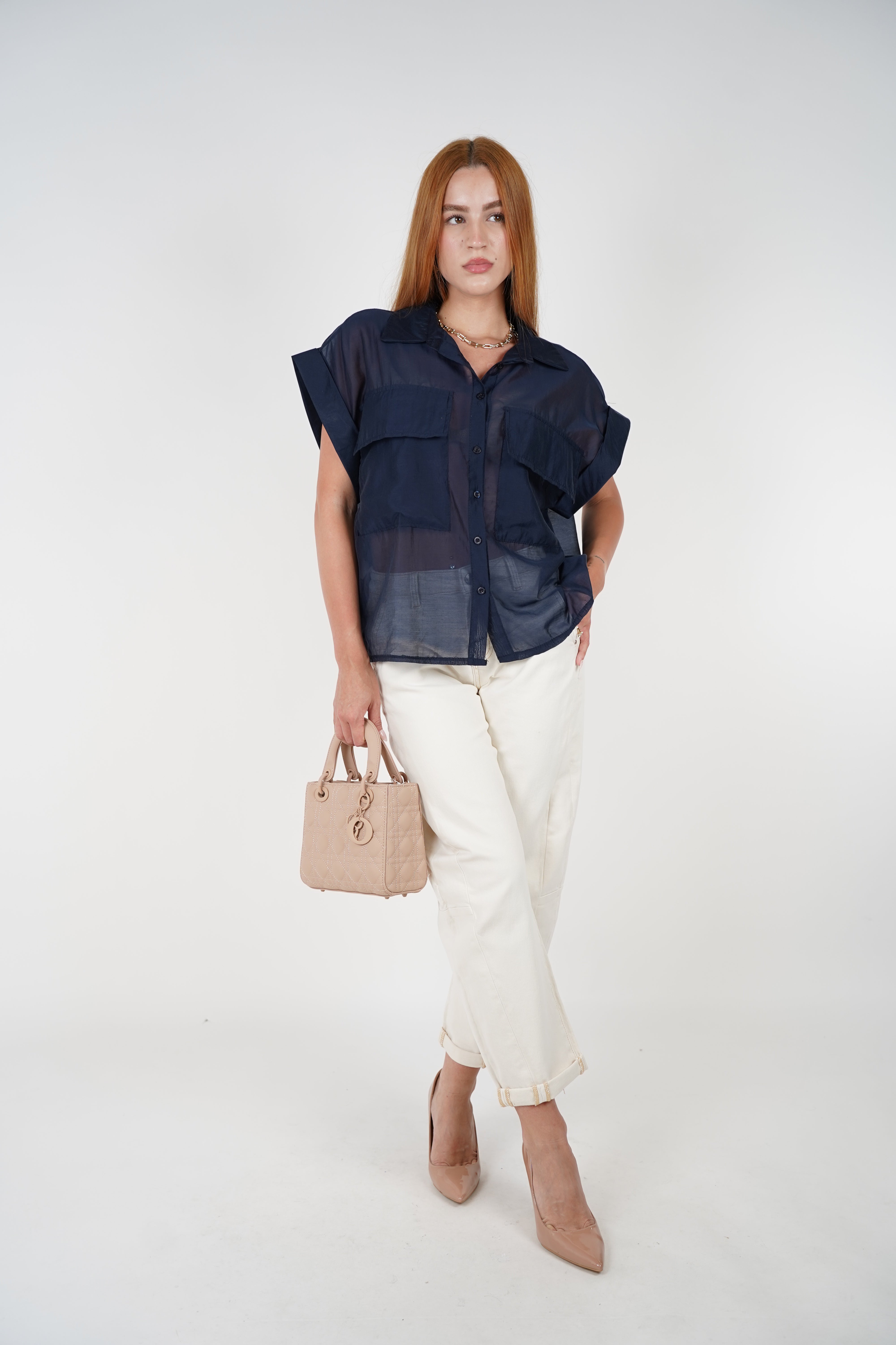 Lume Barrel Jeans – Creamy High-Waist Barrel Fit Denim